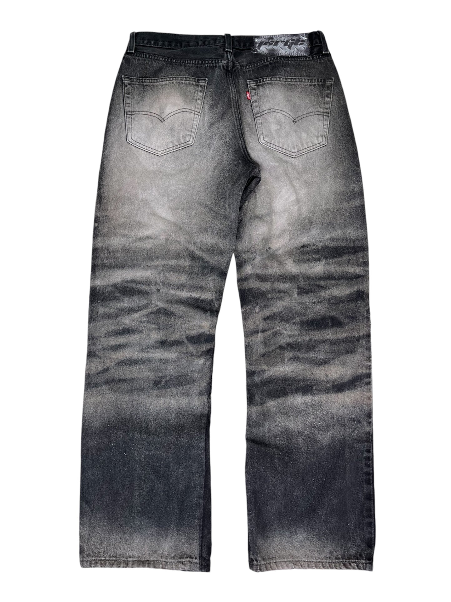 Thrashed Whisker Baggy Jeans- 36