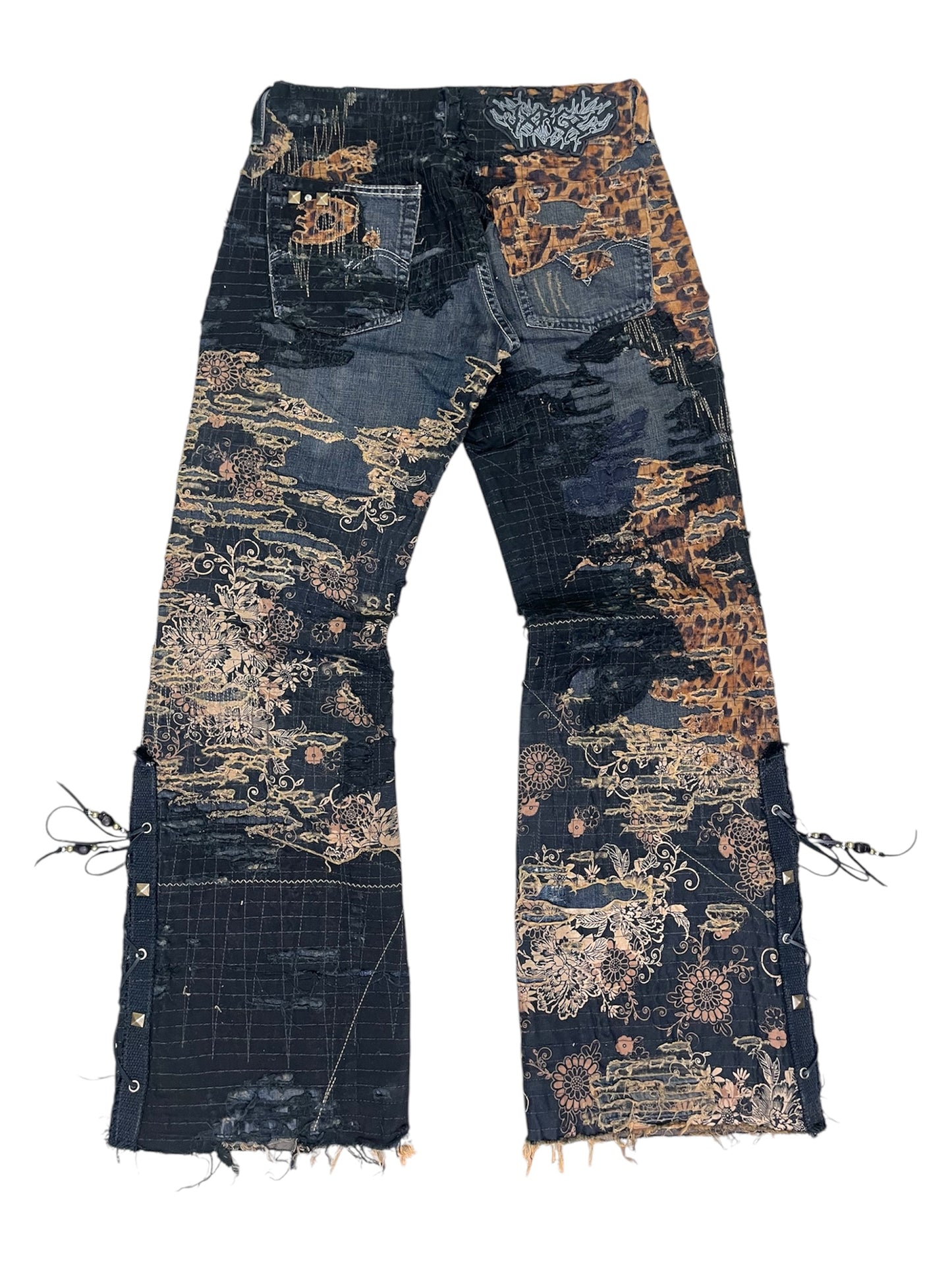 Sleazy Lace Up Flares- 30