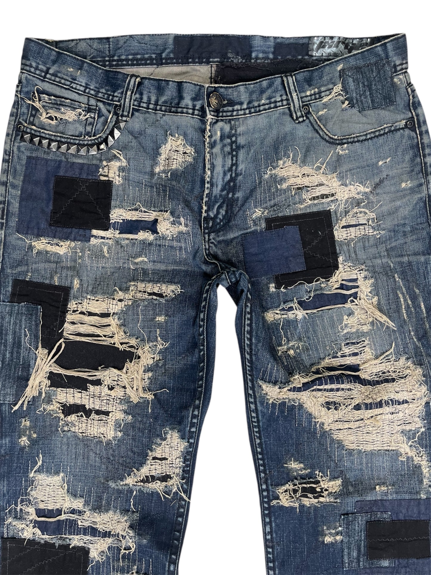 Patchwork Repair Denim- 38