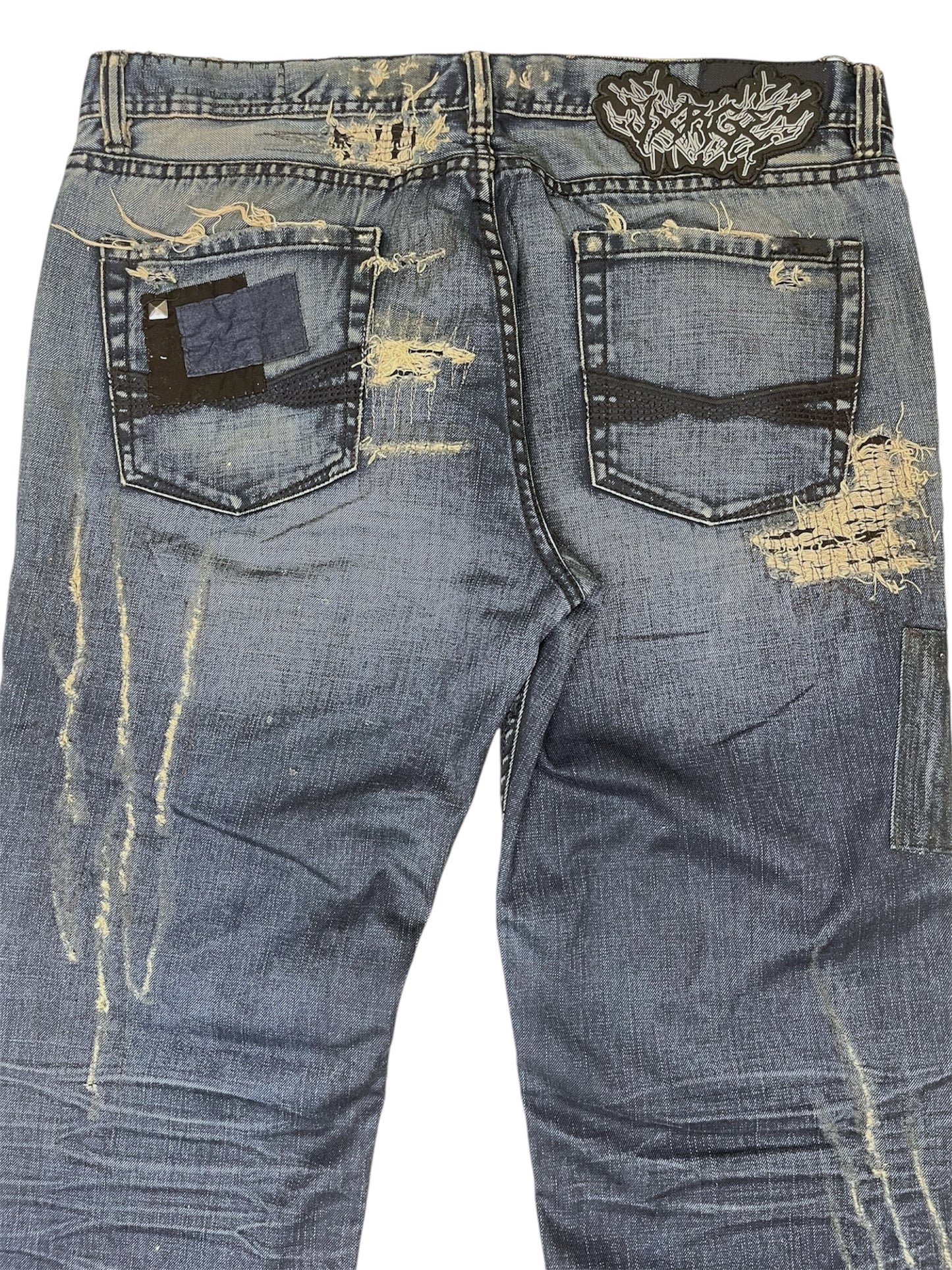 Patchwork Repair Denim- 38