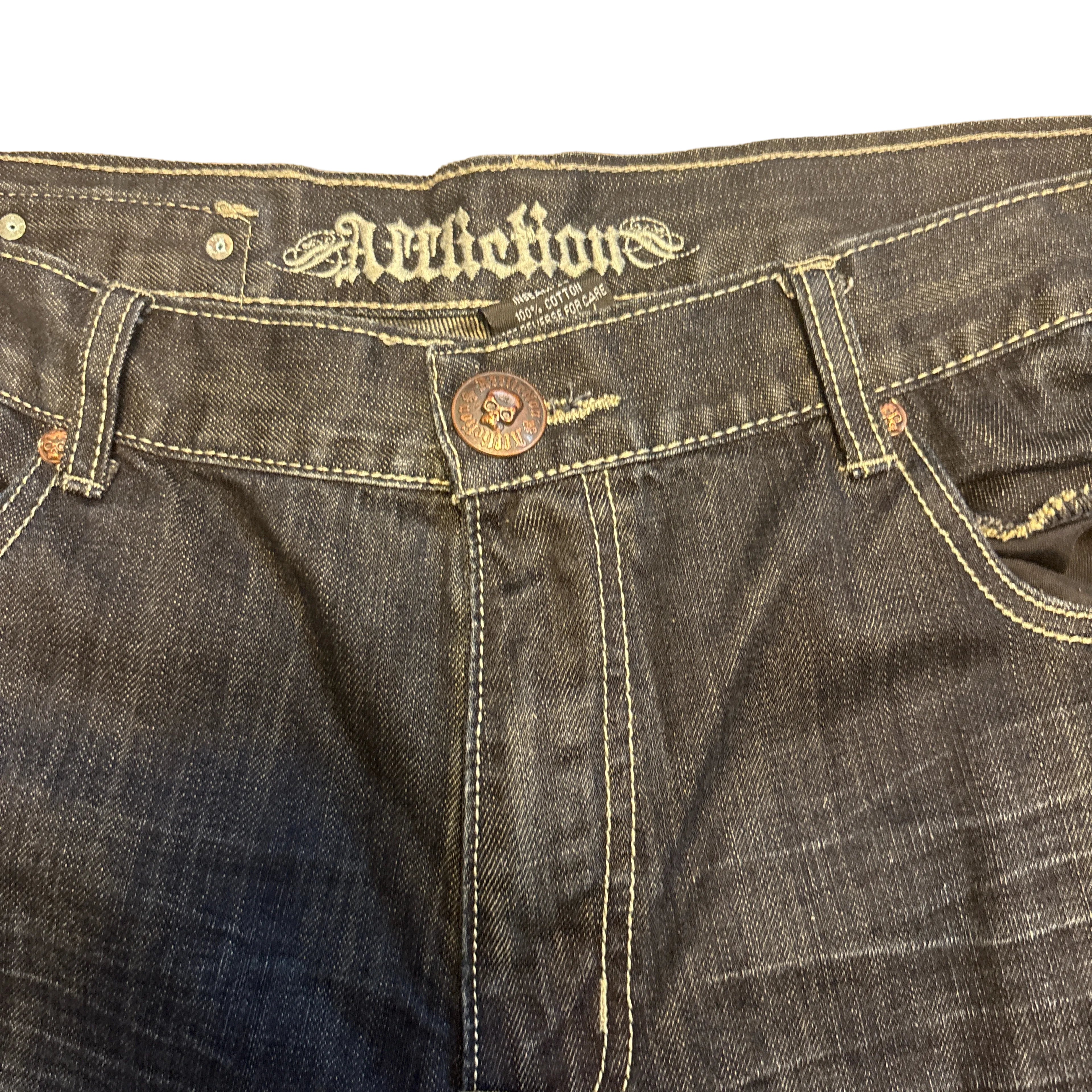 Affliction Dark Wash Denim- 38