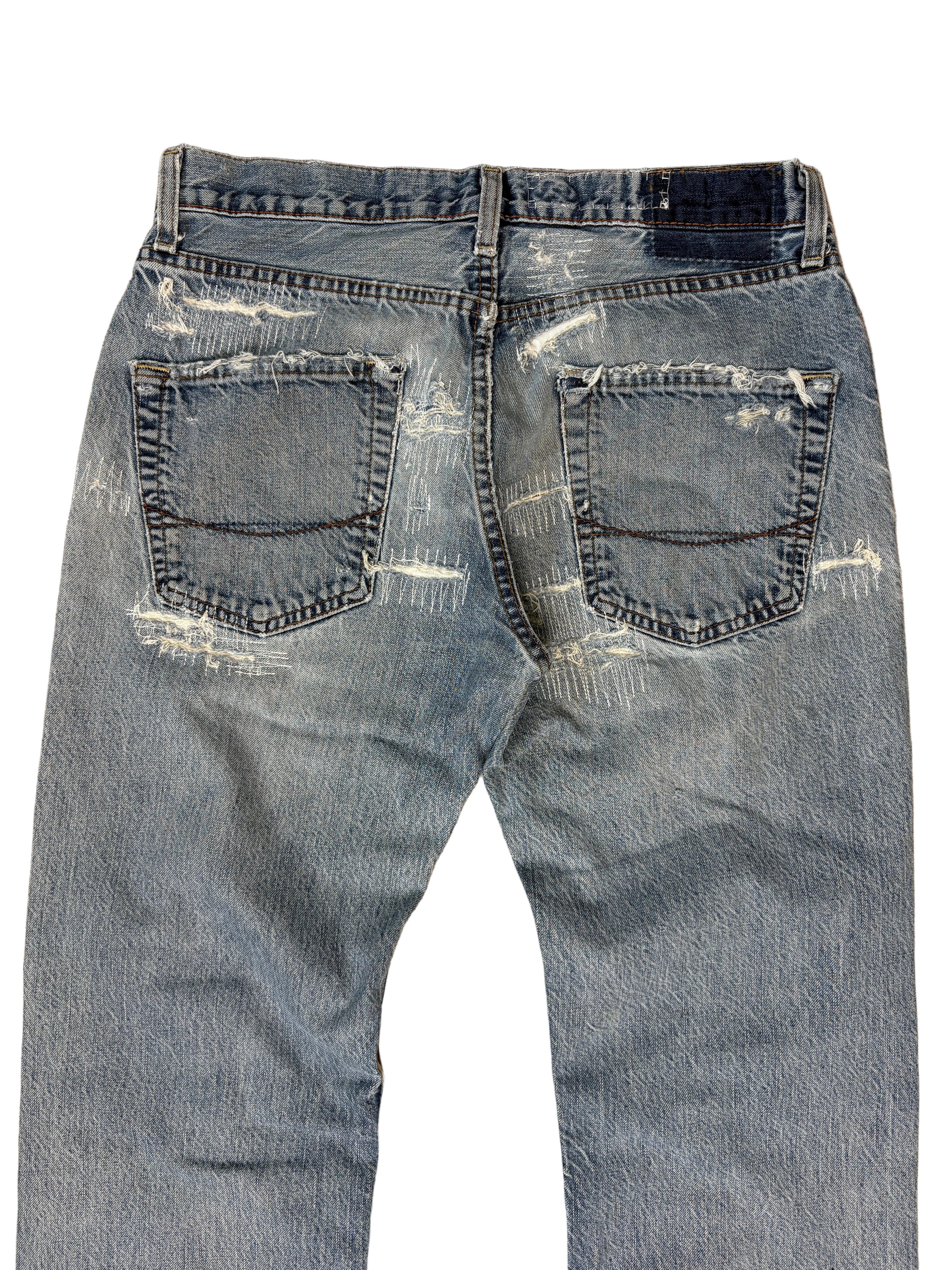 Repair Stitch Straight Denim- 31