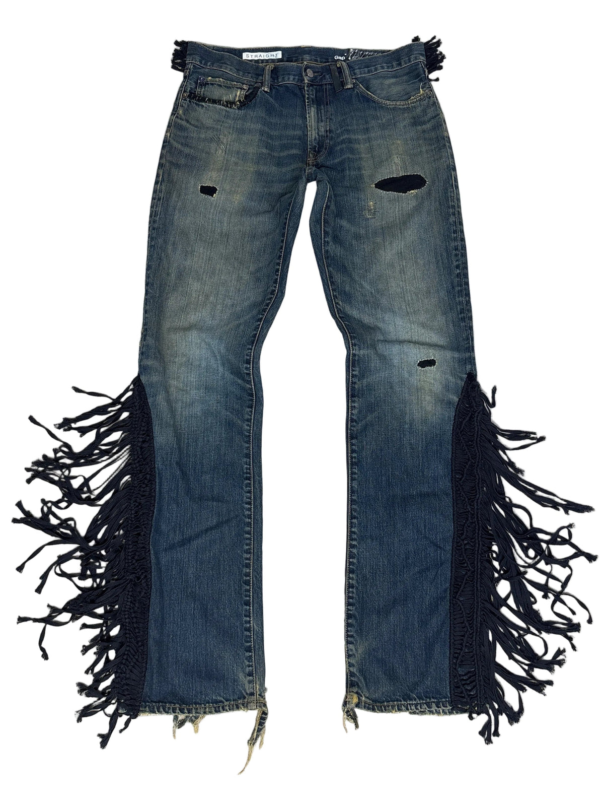 Fringe Straight Denim- 34