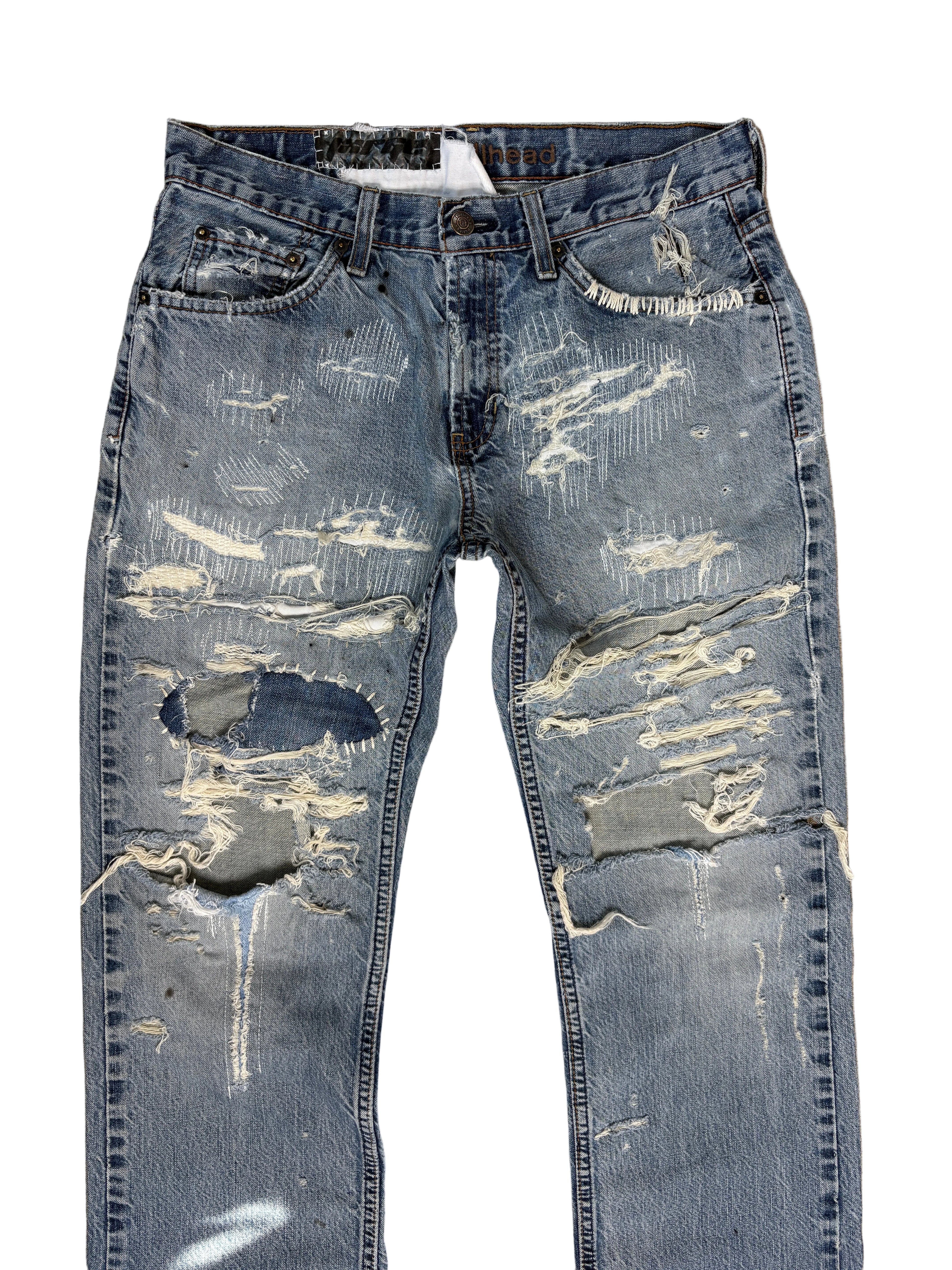 Repair Stitch Straight Denim- 31