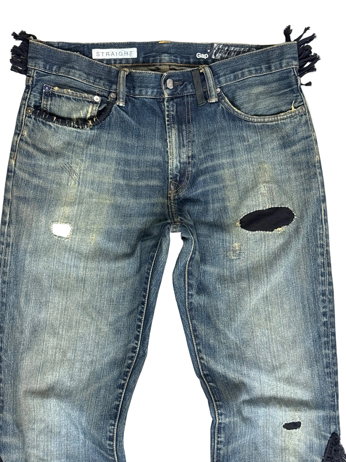 Fringe Straight Denim- 34