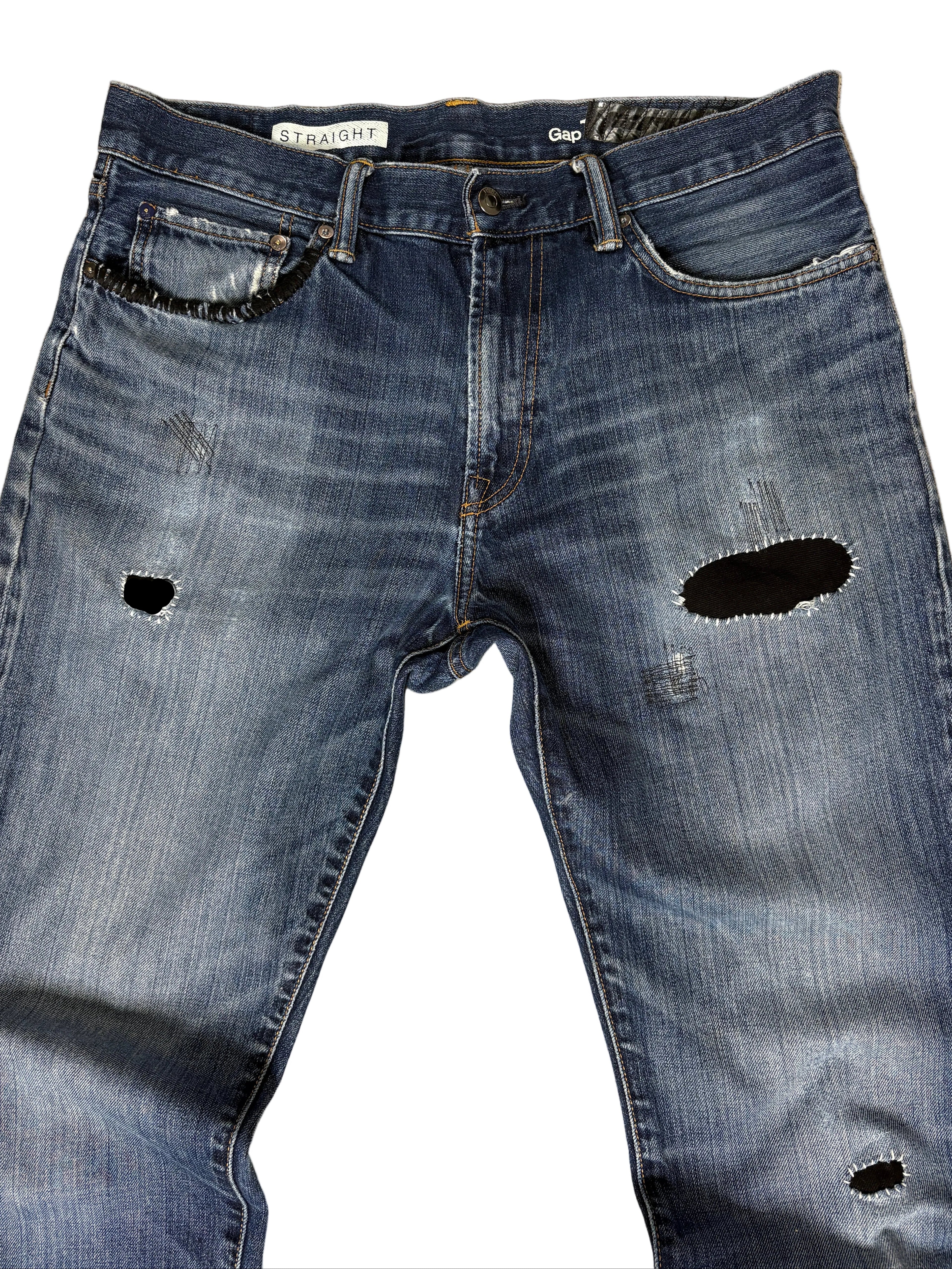 Repair Gap Straight Denim- 34
