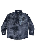 Grungy Cross Button Up- L