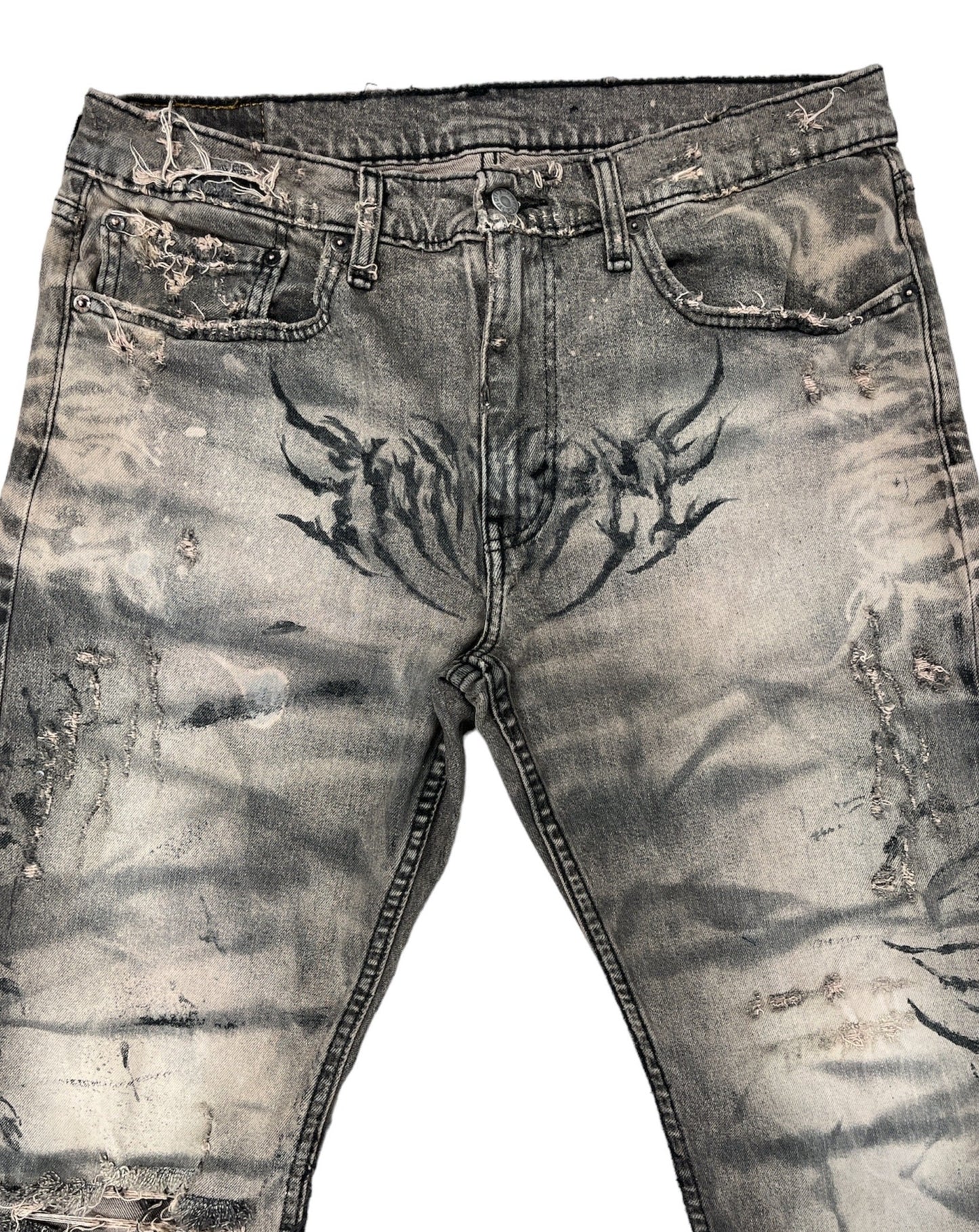 Neo Tribal Flare Panel Jeans-34