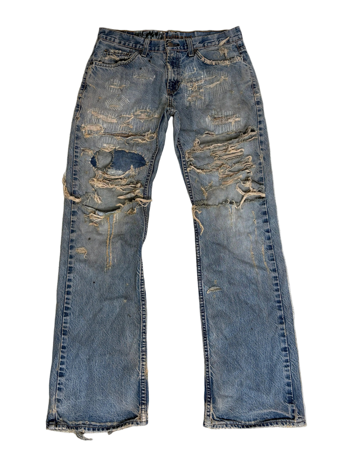 Repair Stitch Straight Denim- 31