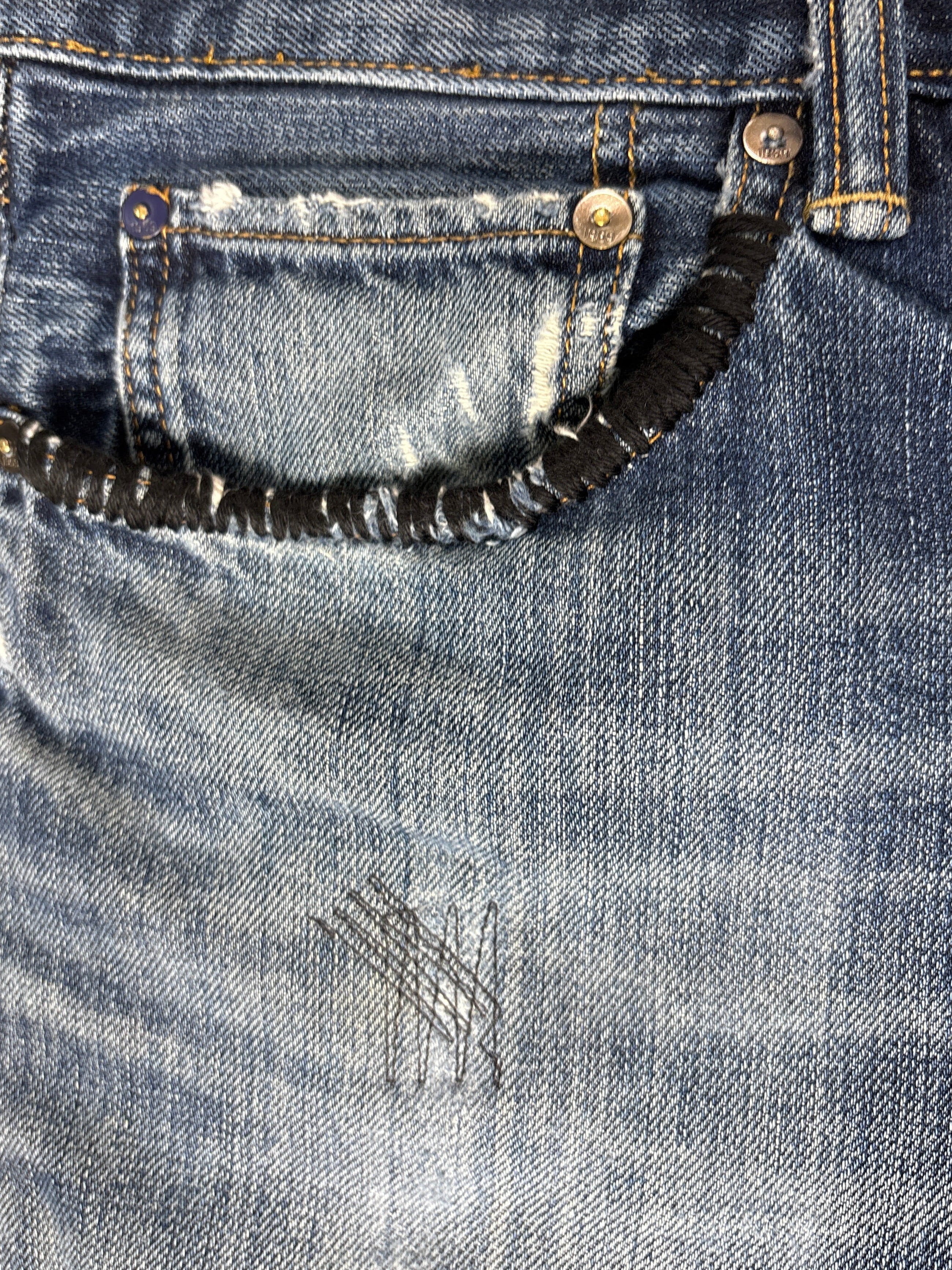 Repair Gap Straight Denim- 34