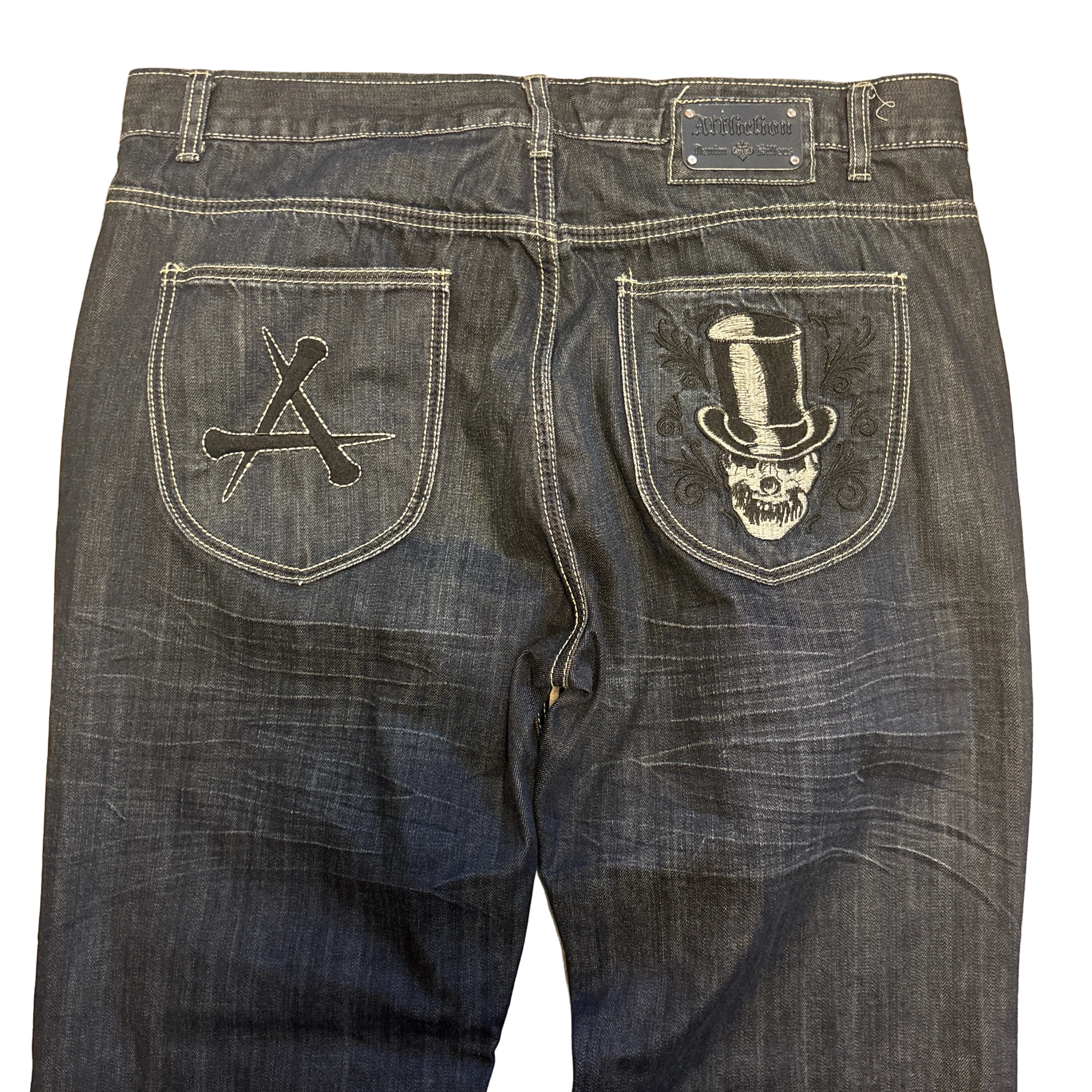 Affliction Dark Wash Denim- 38