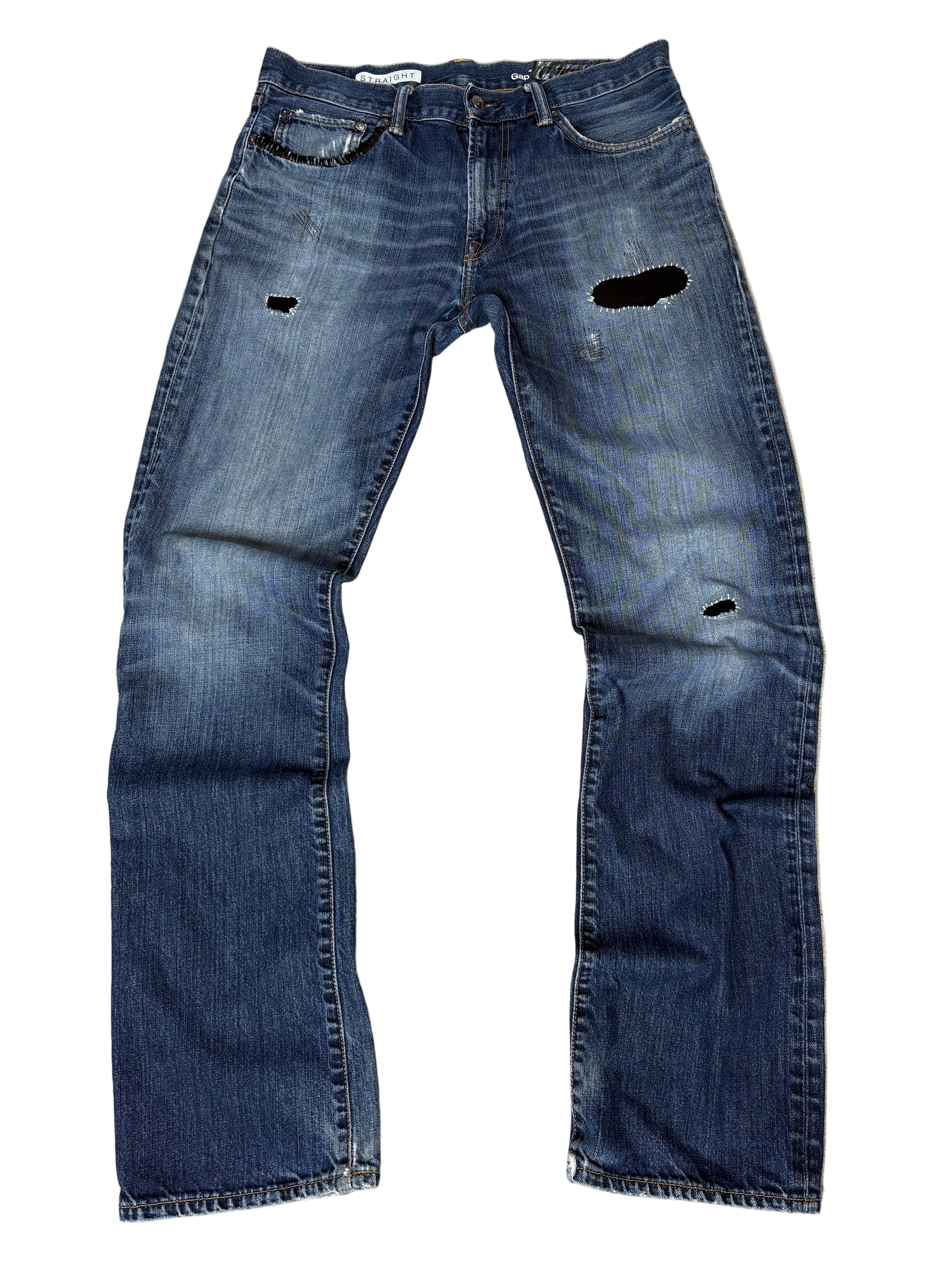 Repair Gap Straight Denim- 34