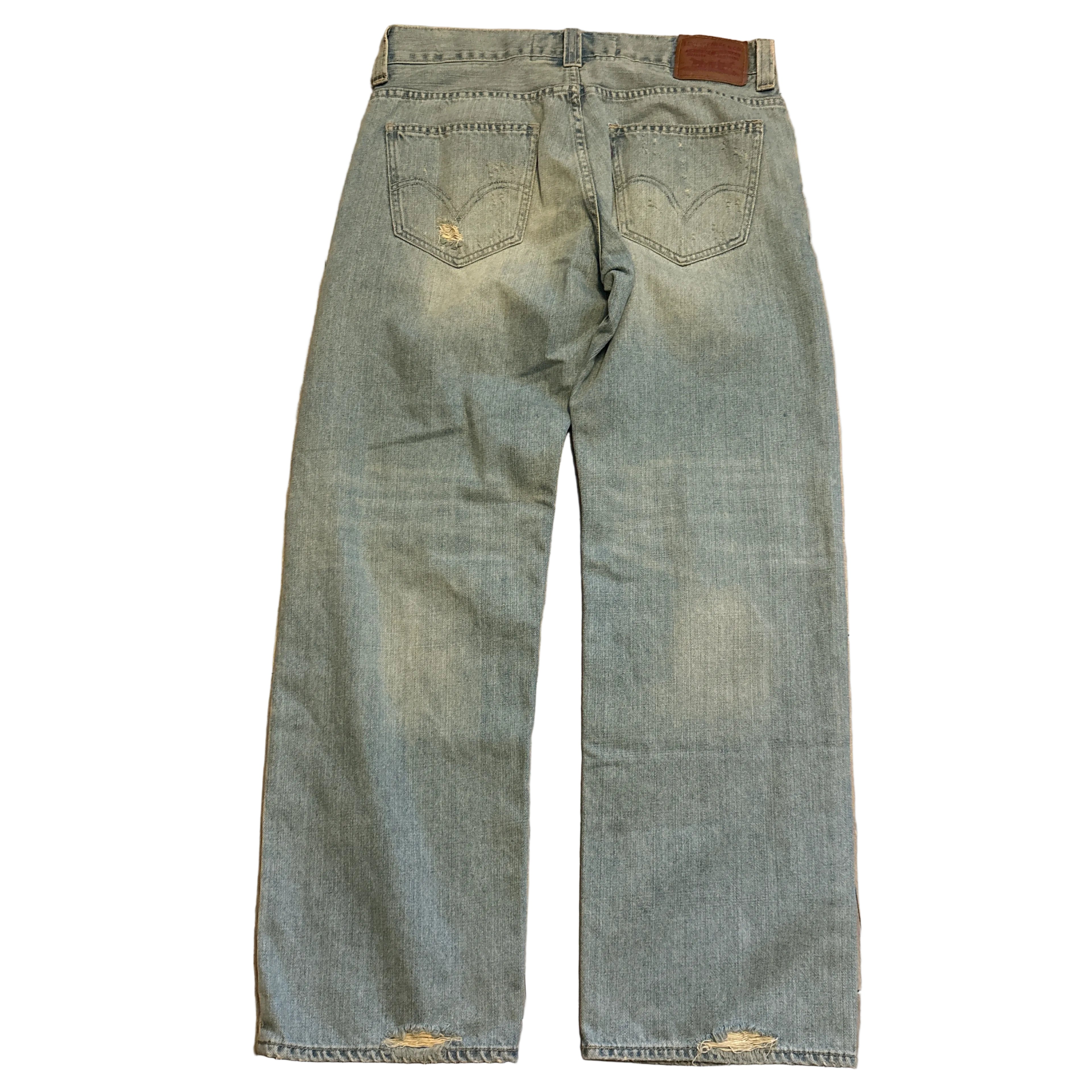Levis Low Loose Distressed Denim- 34