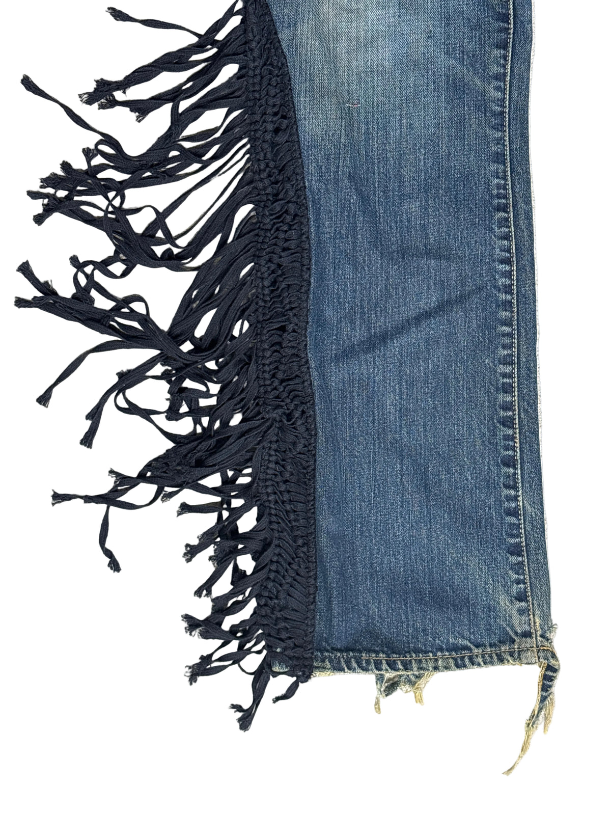 Fringe Straight Denim- 34