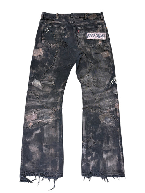 Ashfall Studded & Layered Denim -36