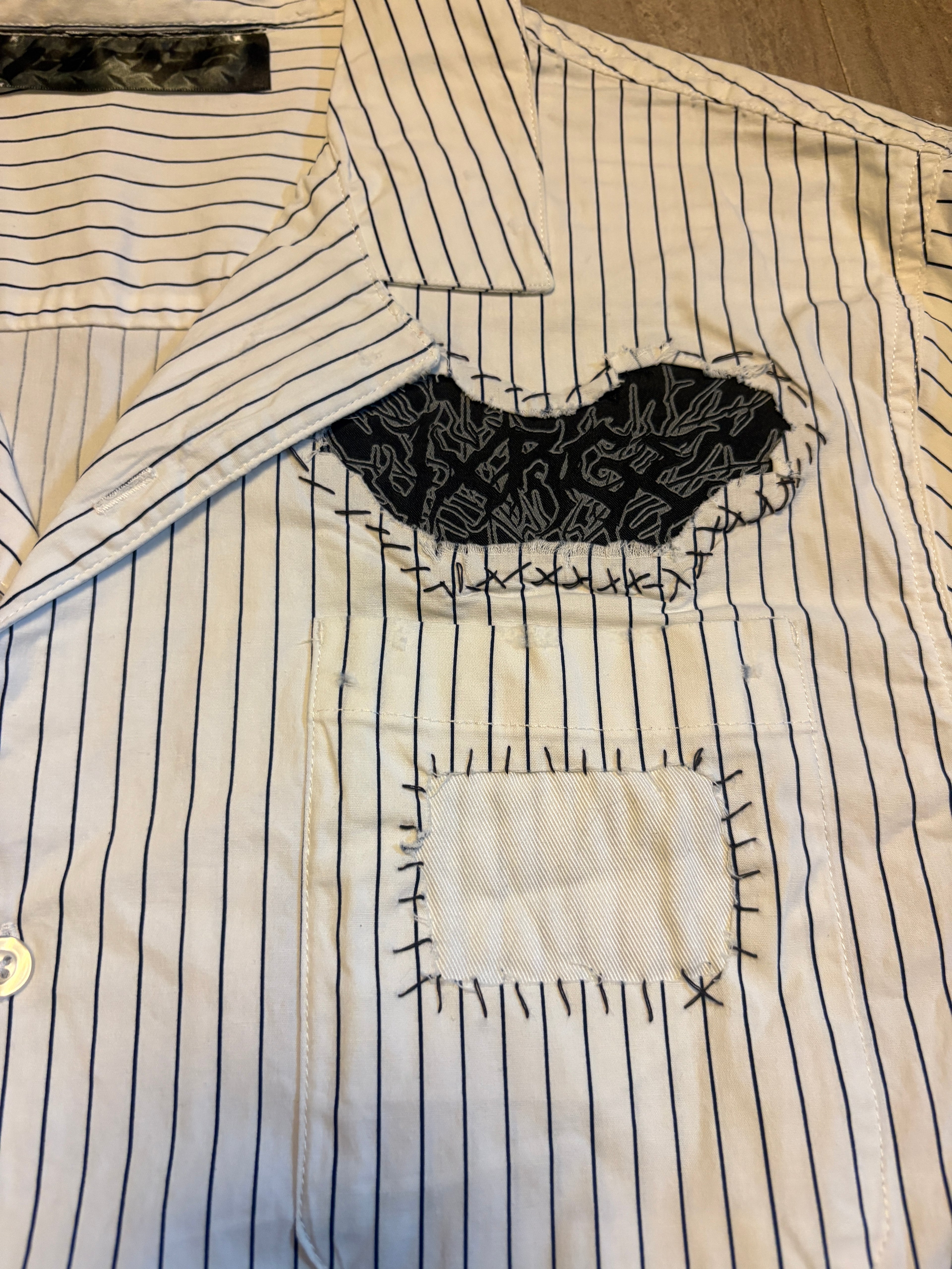 Mechanic Patchwork Button Down- XL