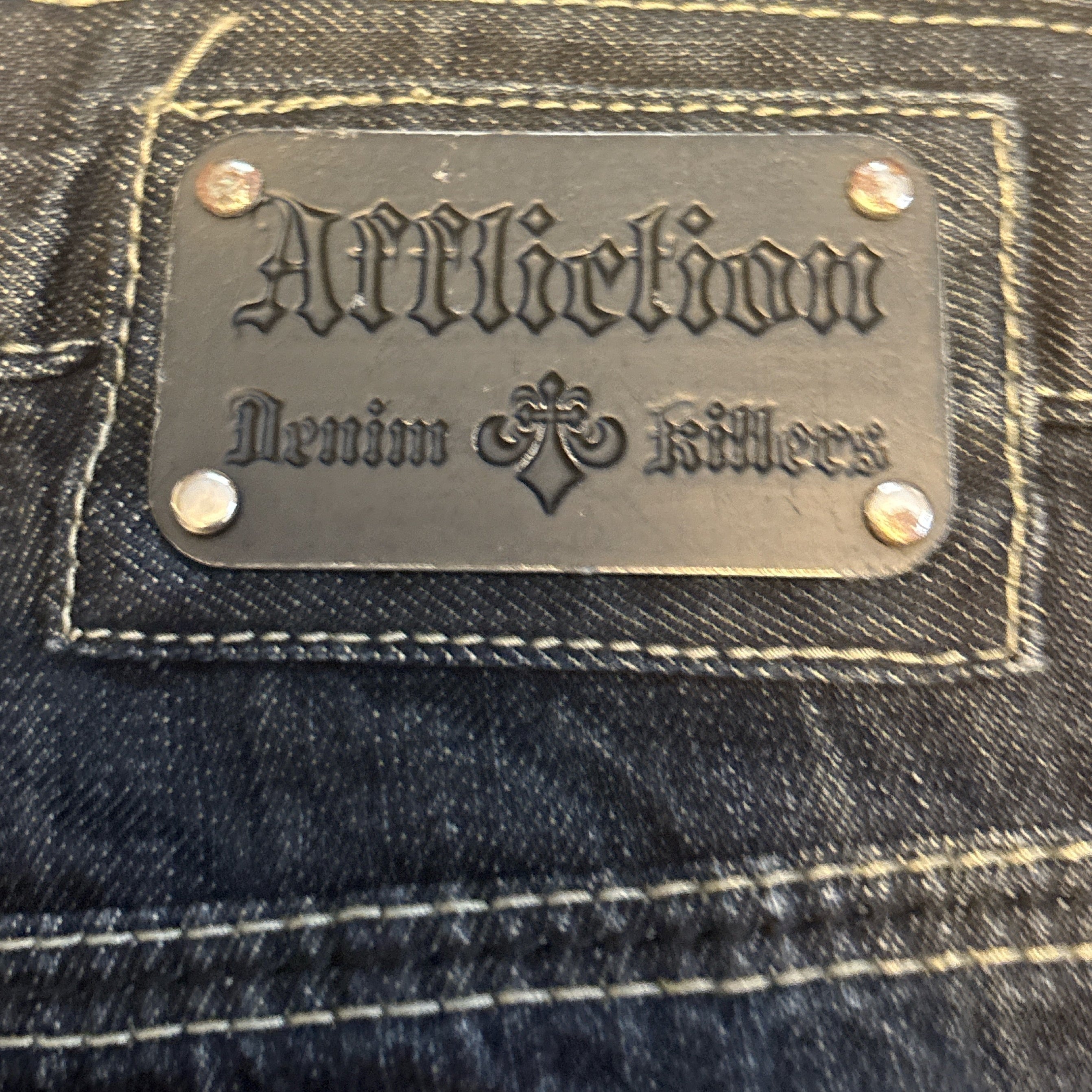 Affliction Dark Wash Denim- 38
