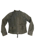 Military Inspired Canvas Jacket- M