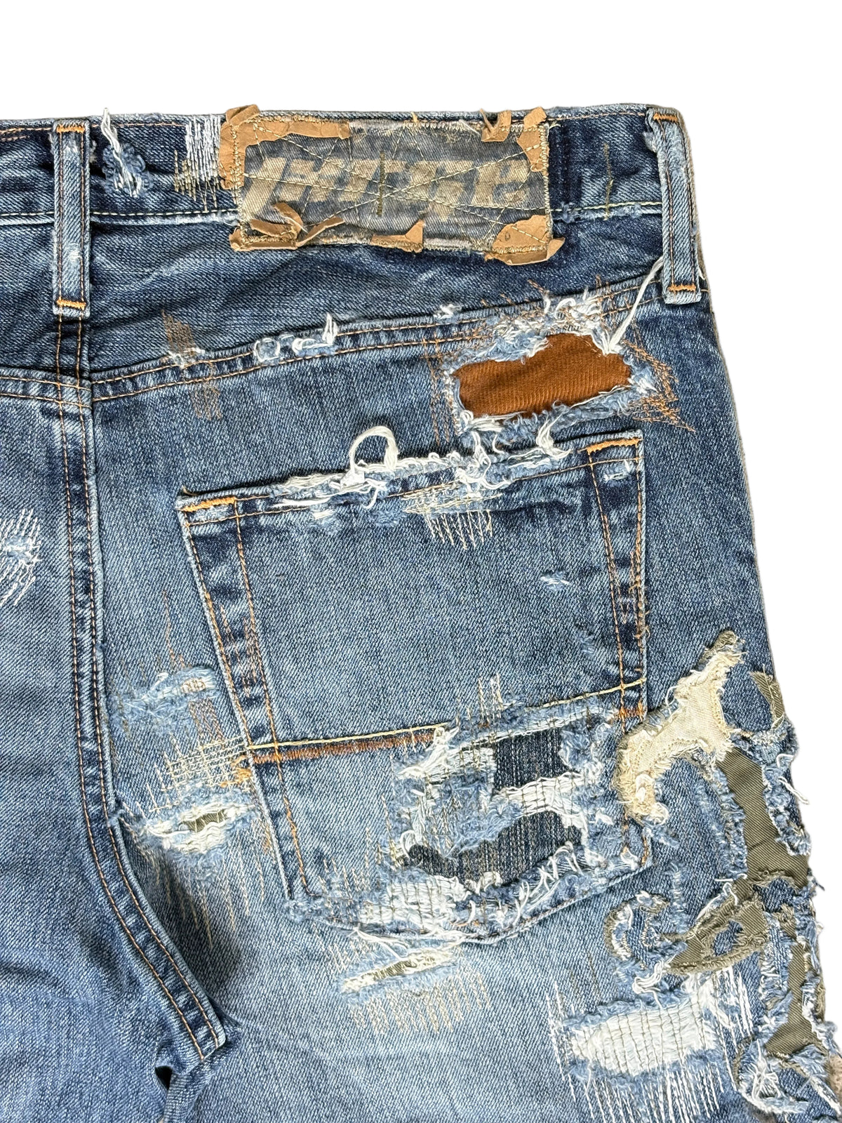 Filigree Patchwork Bootcut Denim- 32