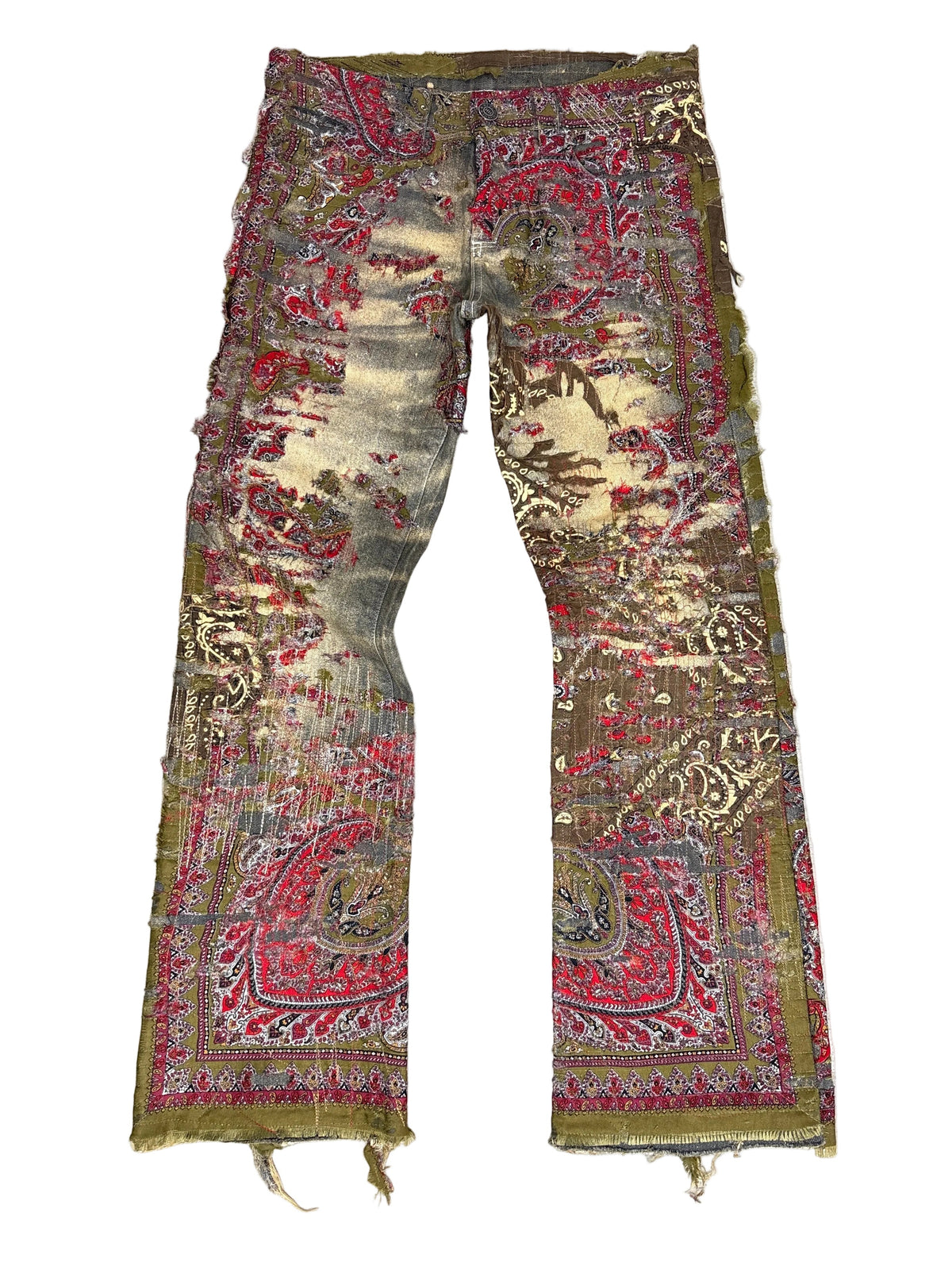 Paisley Bohemian Boro Bootcut - 30