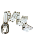 Dusty Eyelet White Belt-
