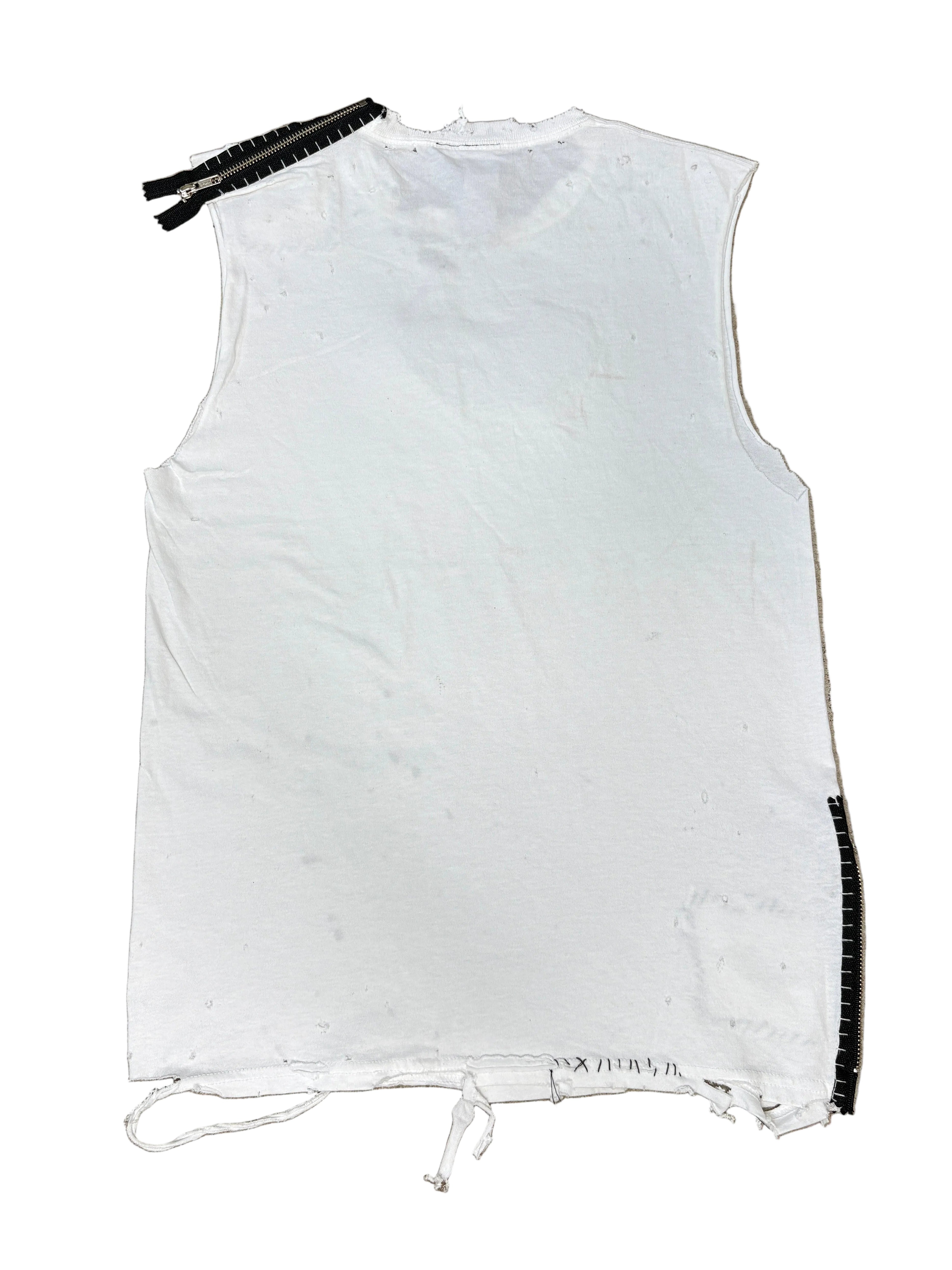 Zipper Distressed Tank