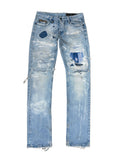 Pierced Repair Skinny Denim- 28