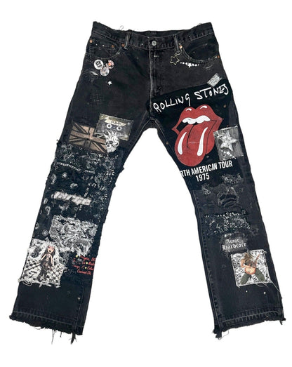 Rock N’ Roll Patchwork Flares- 34