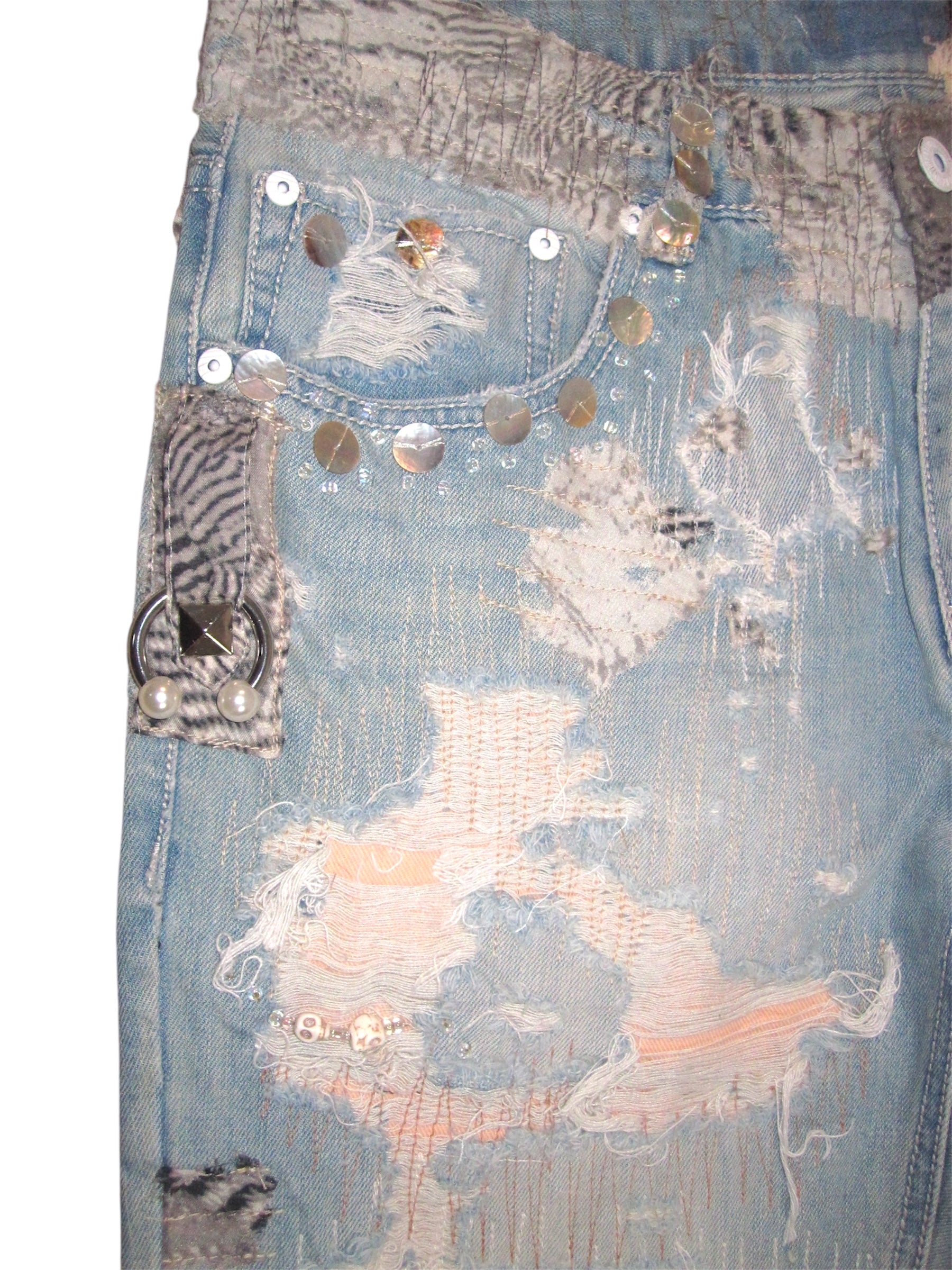 Pearlescent Boro Denim - 34