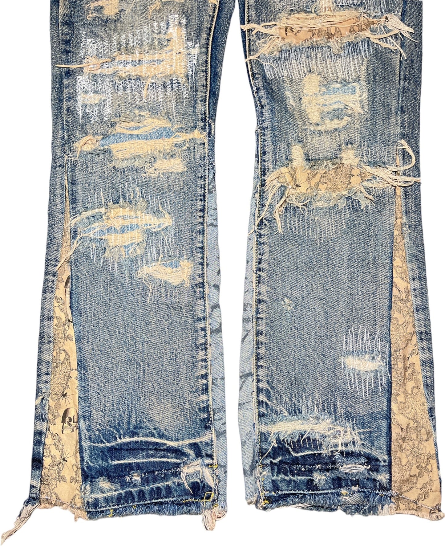 Flared Repair Jeans- 32