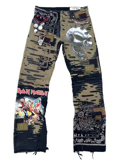 Rock N' Roll Boro Patchwork Jeans- 32