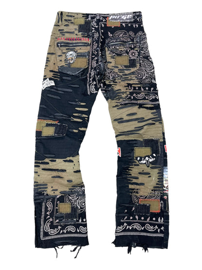 Rock N' Roll Boro Patchwork Jeans- 32