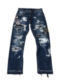 Graphic Patchwork Denim- 32
