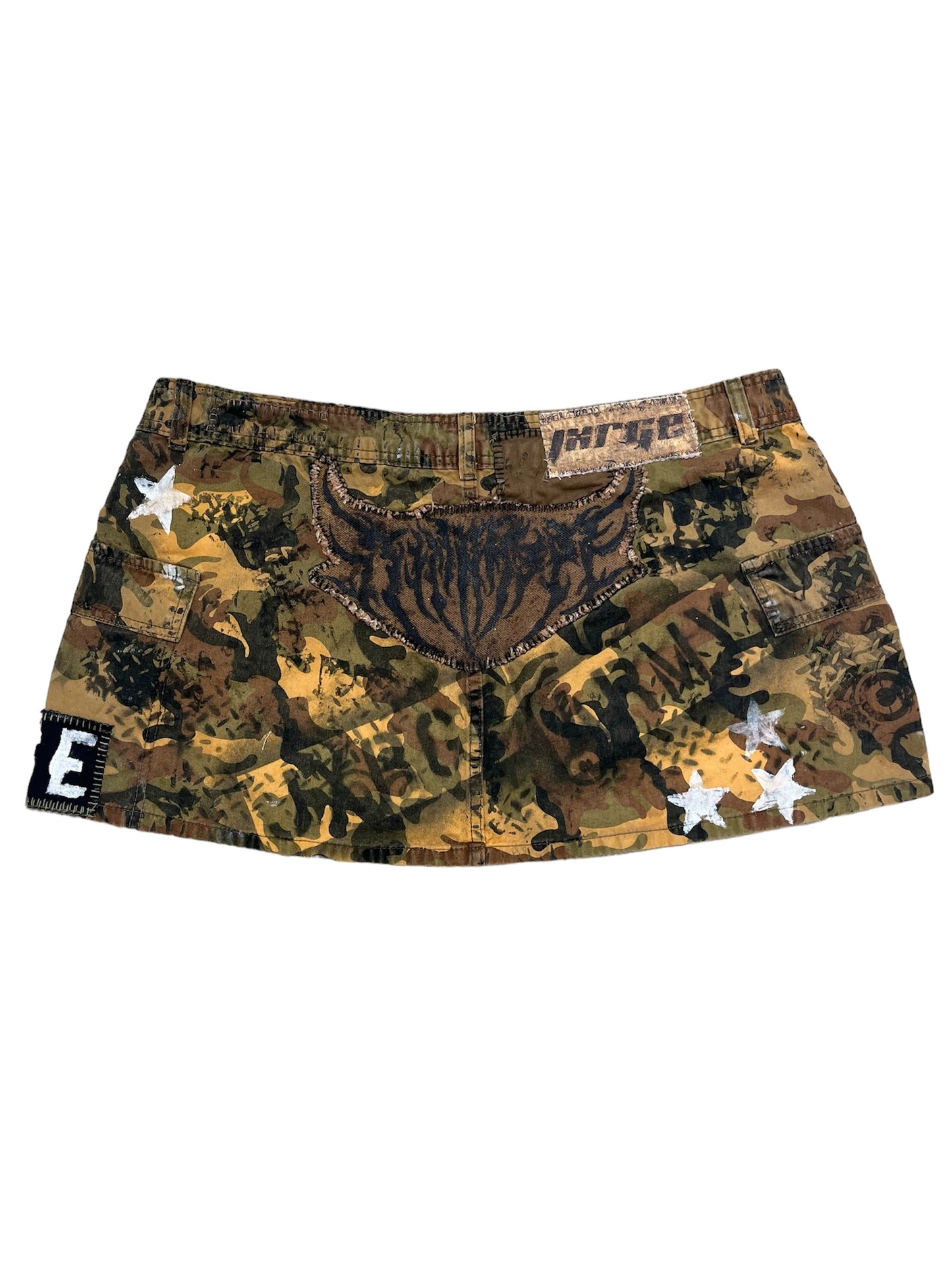 Army Painted Mini Skirt- XL