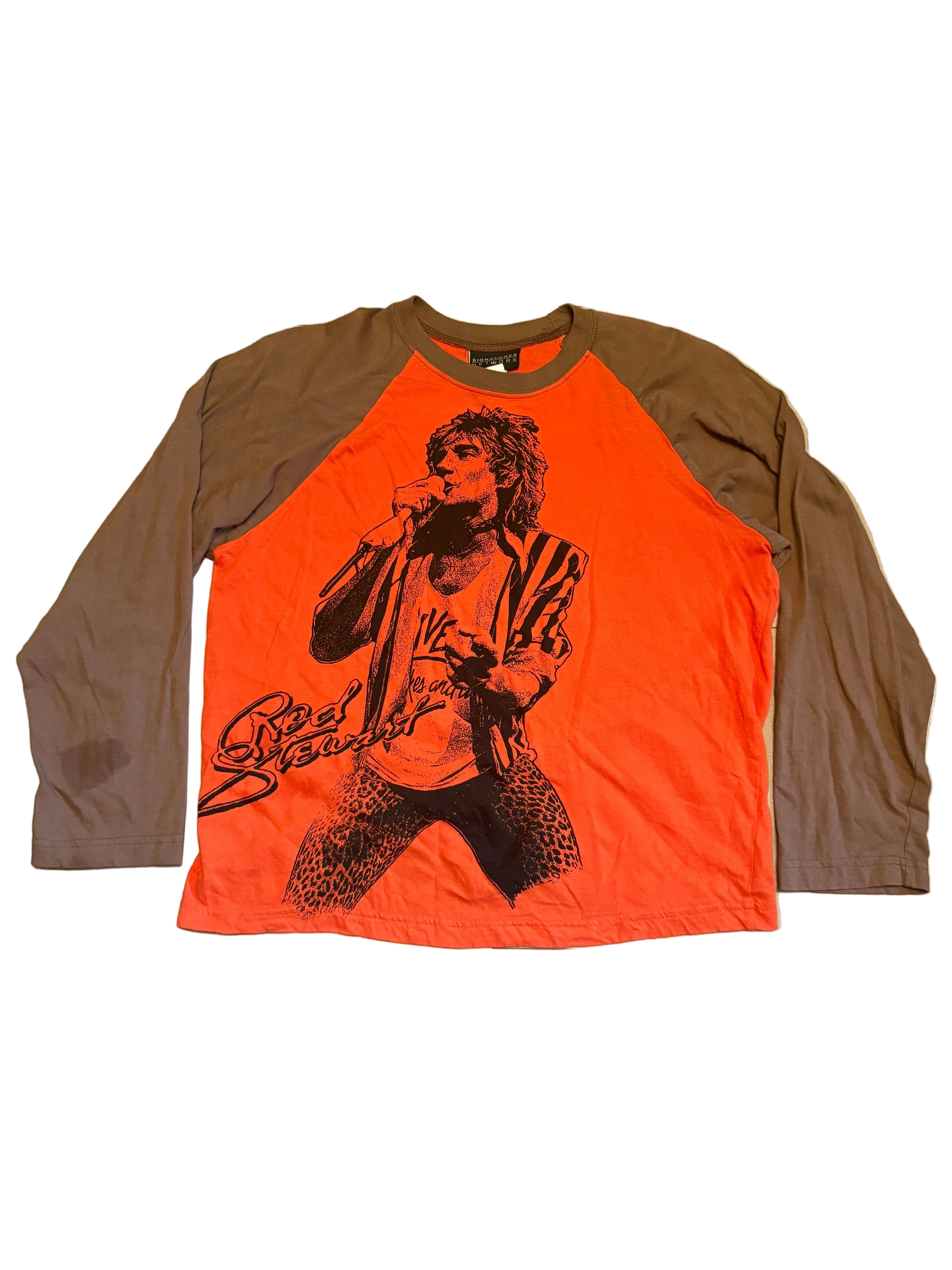 1980's Rod Stewart Baseball 3/4 Tee- M