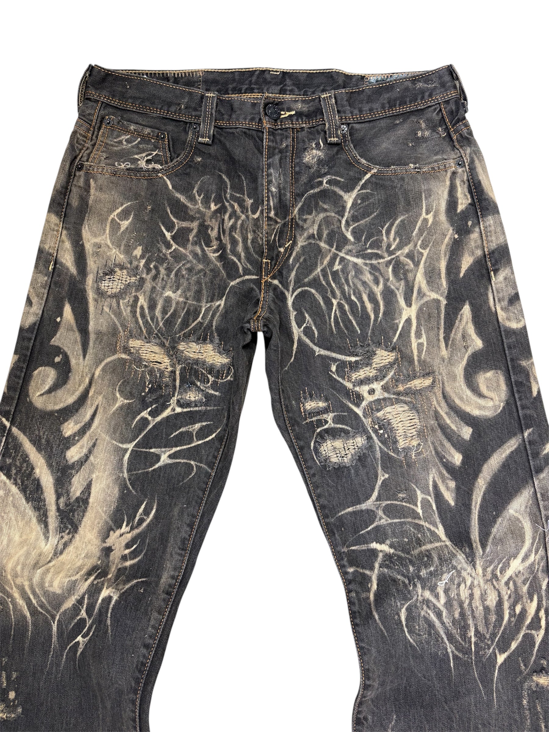 Cyber Tattoo Denim- 34