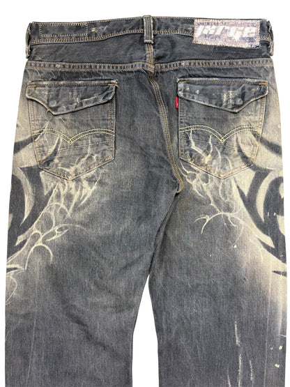 Cyber Tattoo Denim- 34