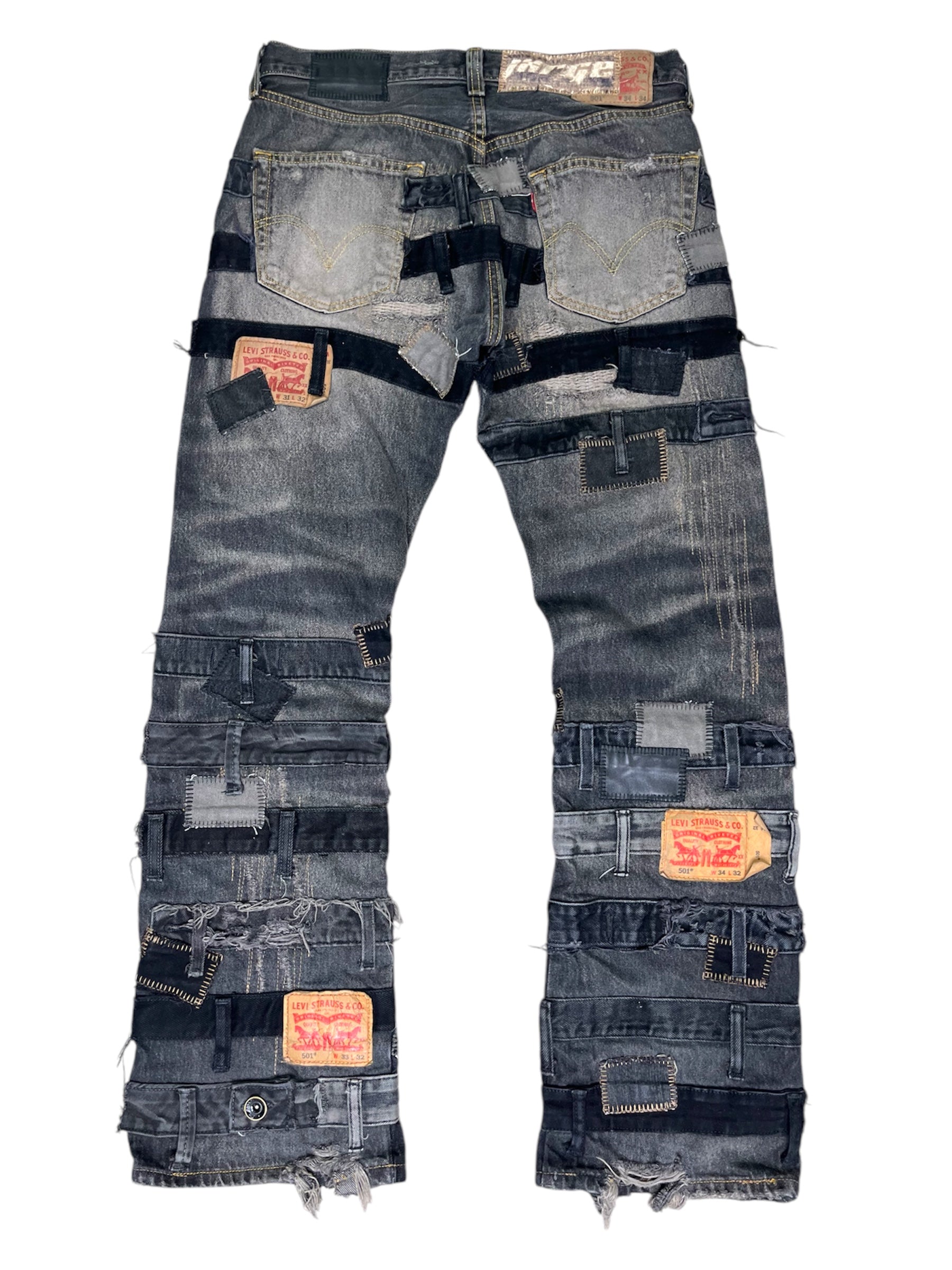 Waistband Flare Denim- 34