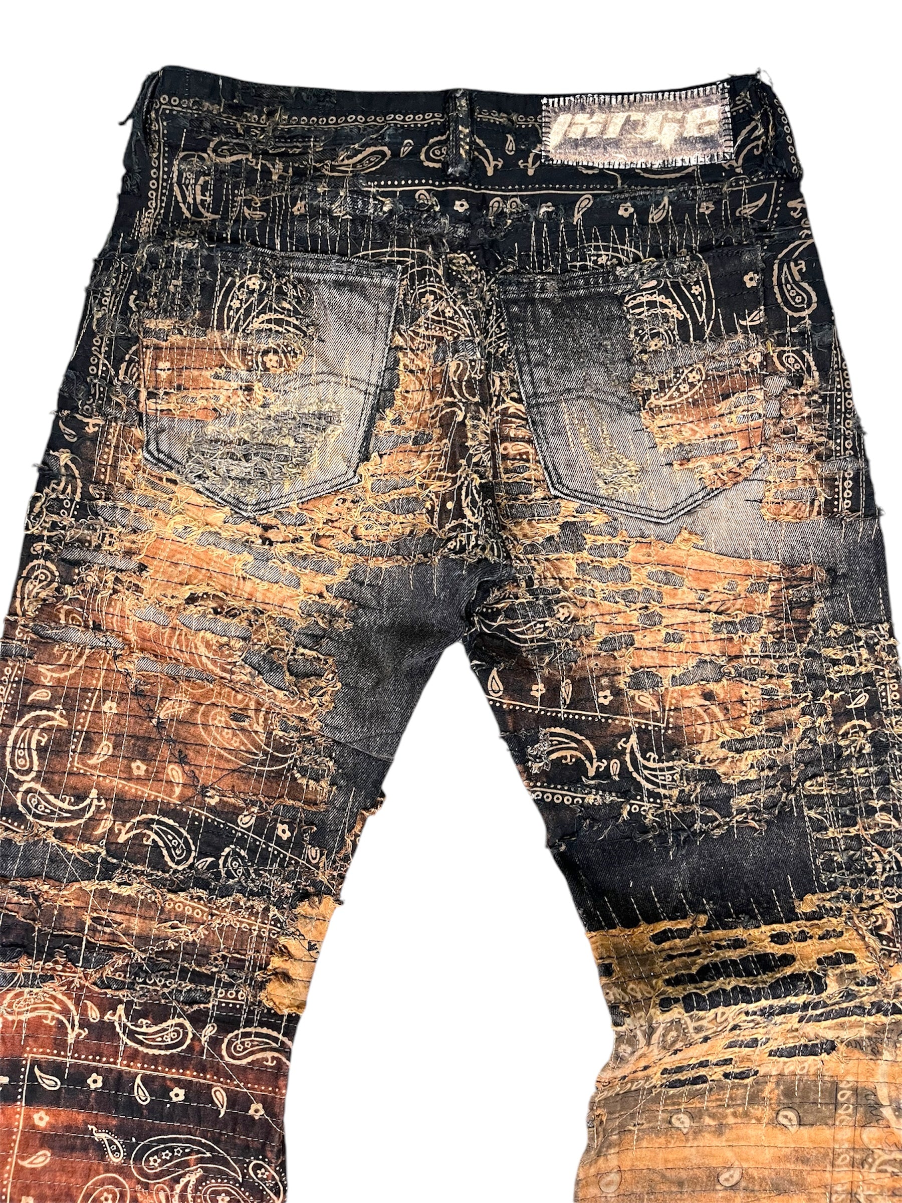 Paisley Rust Faded Flares- 30
