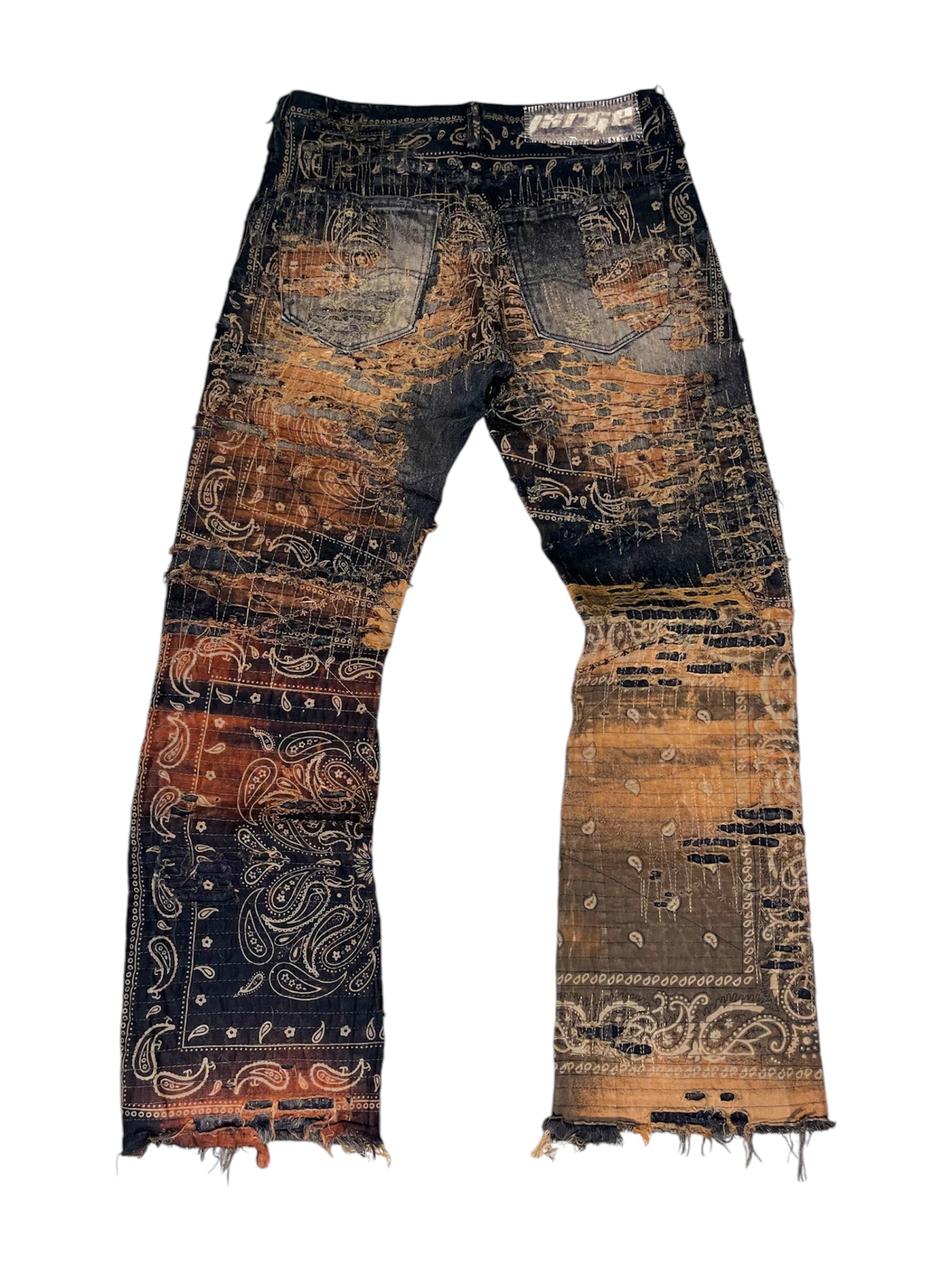 Paisley Rust Faded Flares- 30