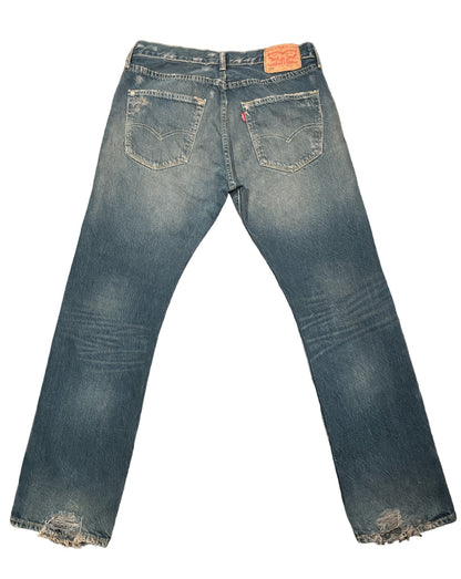 Union Jack Distressed Jeans- 31