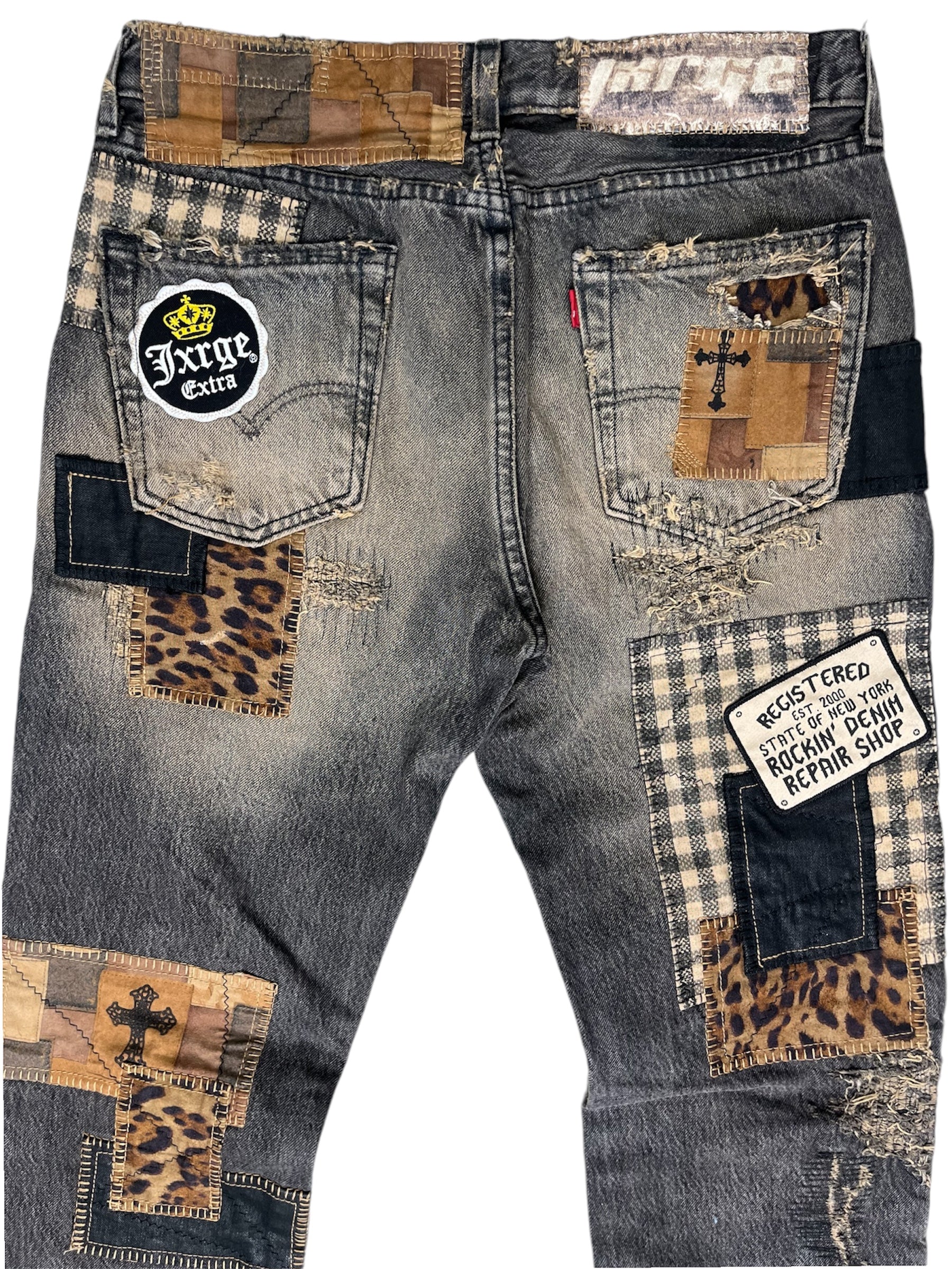 Rustic Patchwork Denim- 32