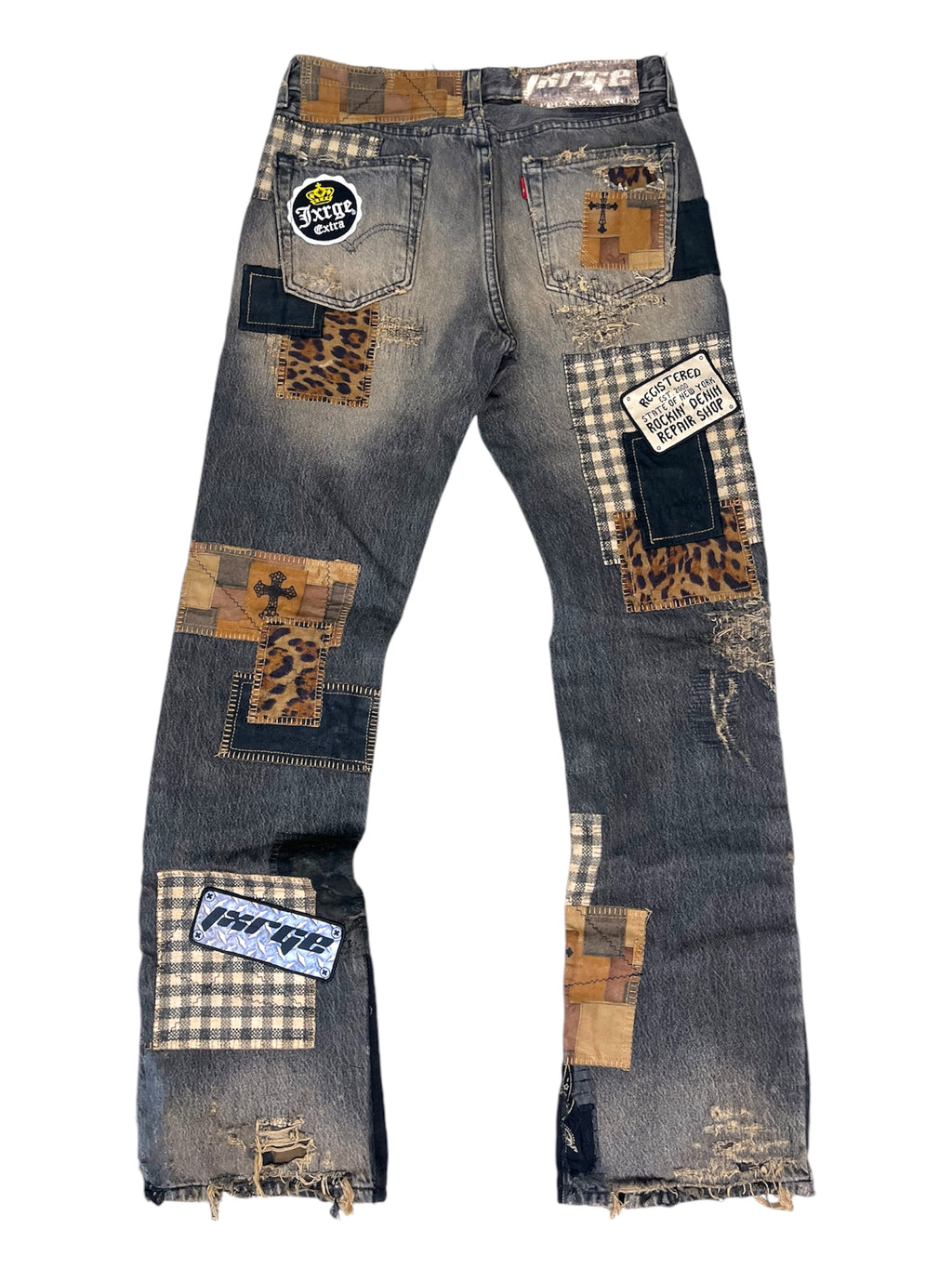 Rustic Patchwork Denim- 32