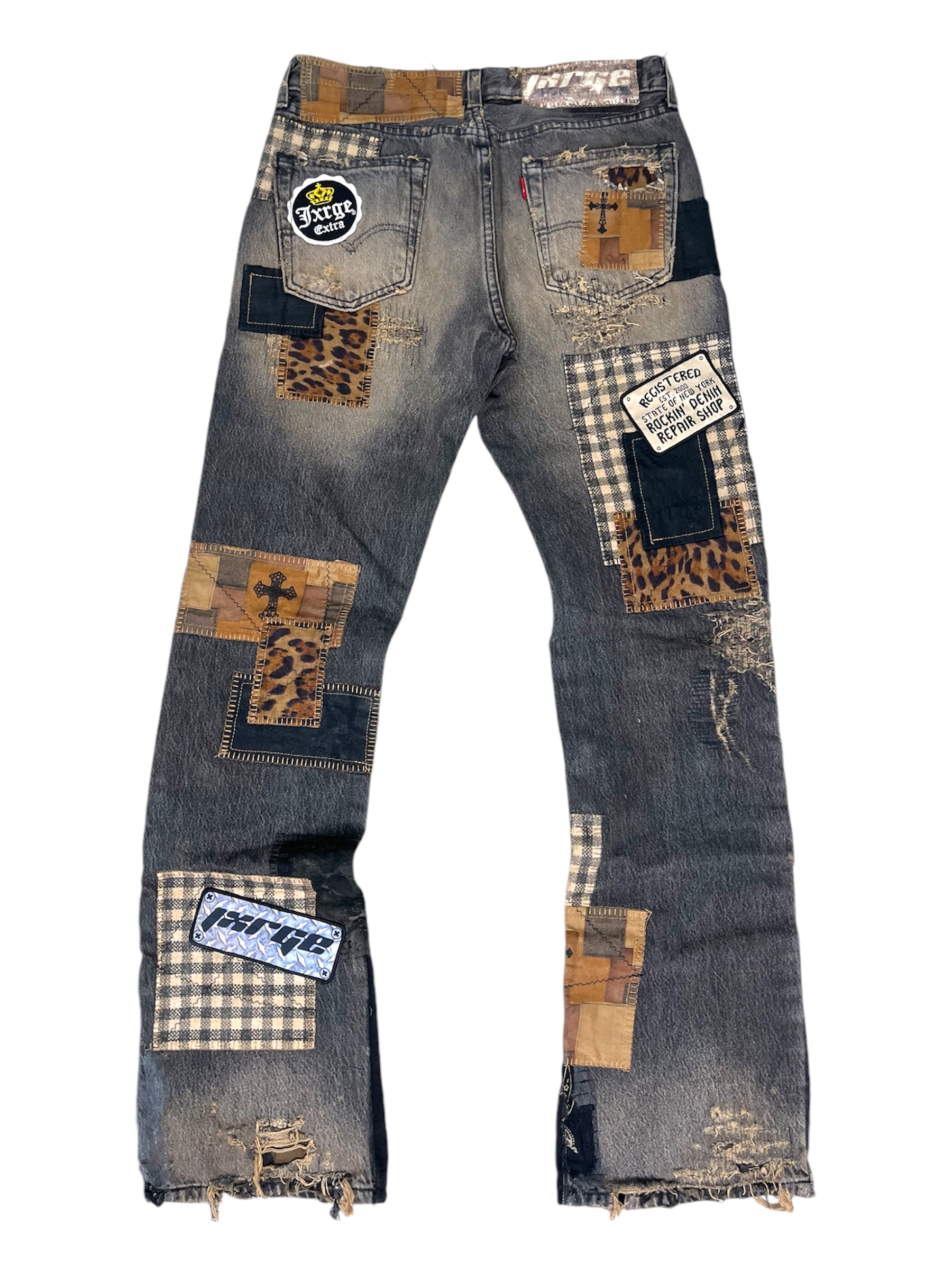 Rustic Patchwork Denim- 32