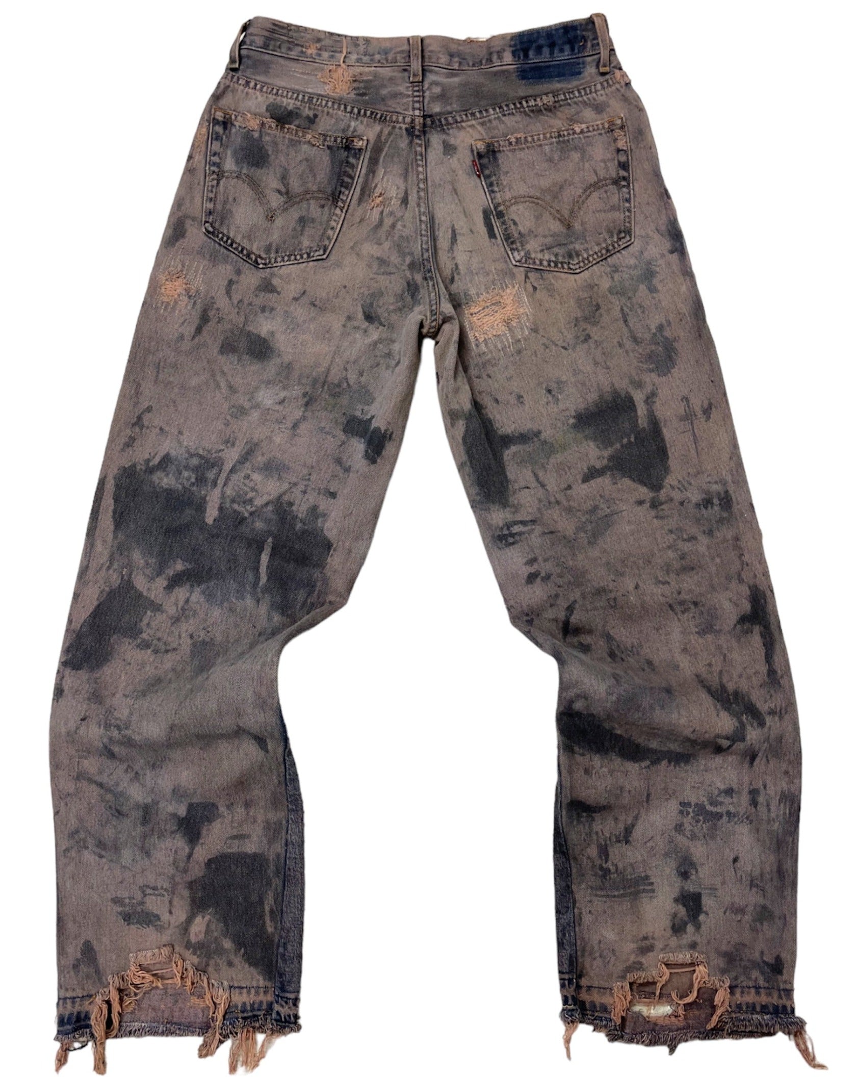 Destroyed Painted Wide Legs- 34