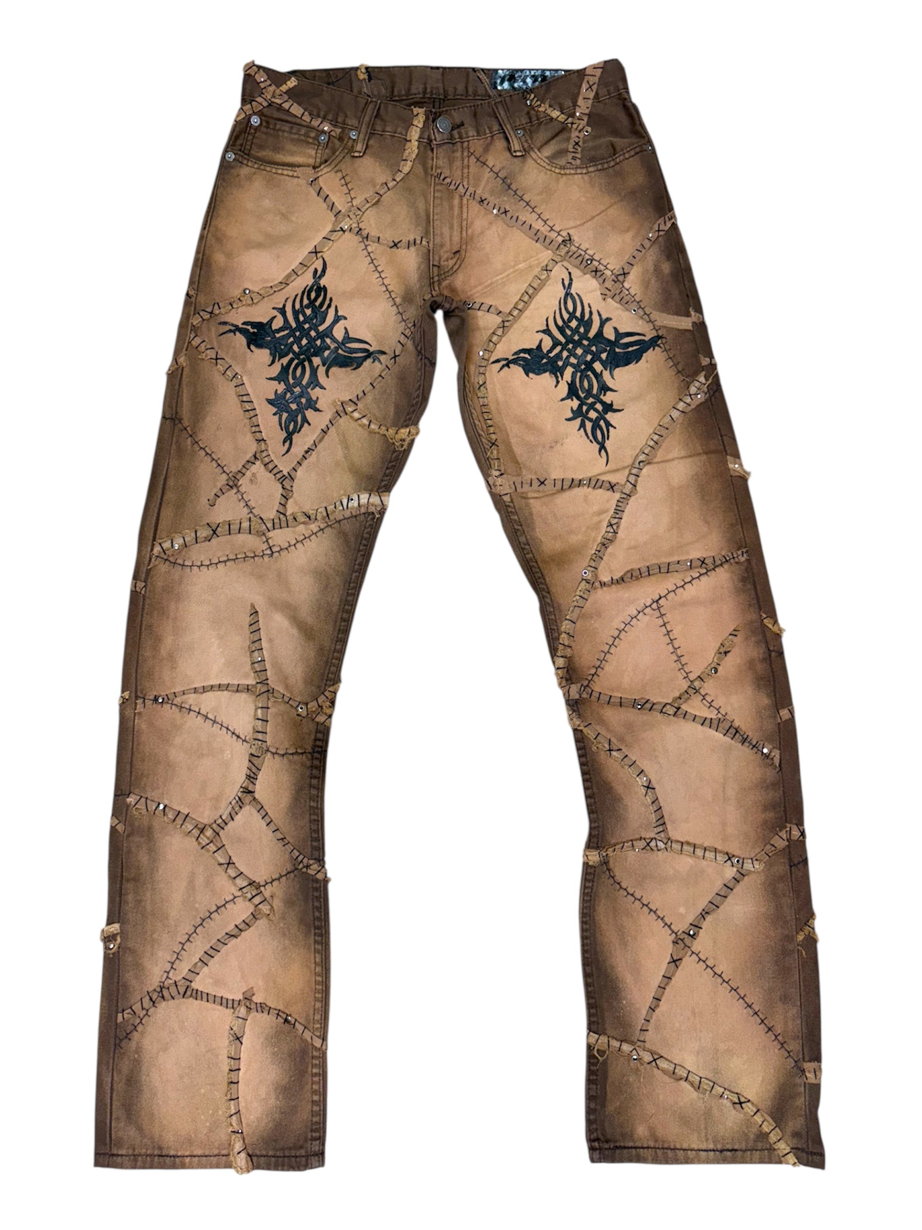 Frankenstein Stitch Denim- 34