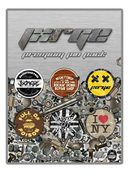 Metal Button Pin Pack