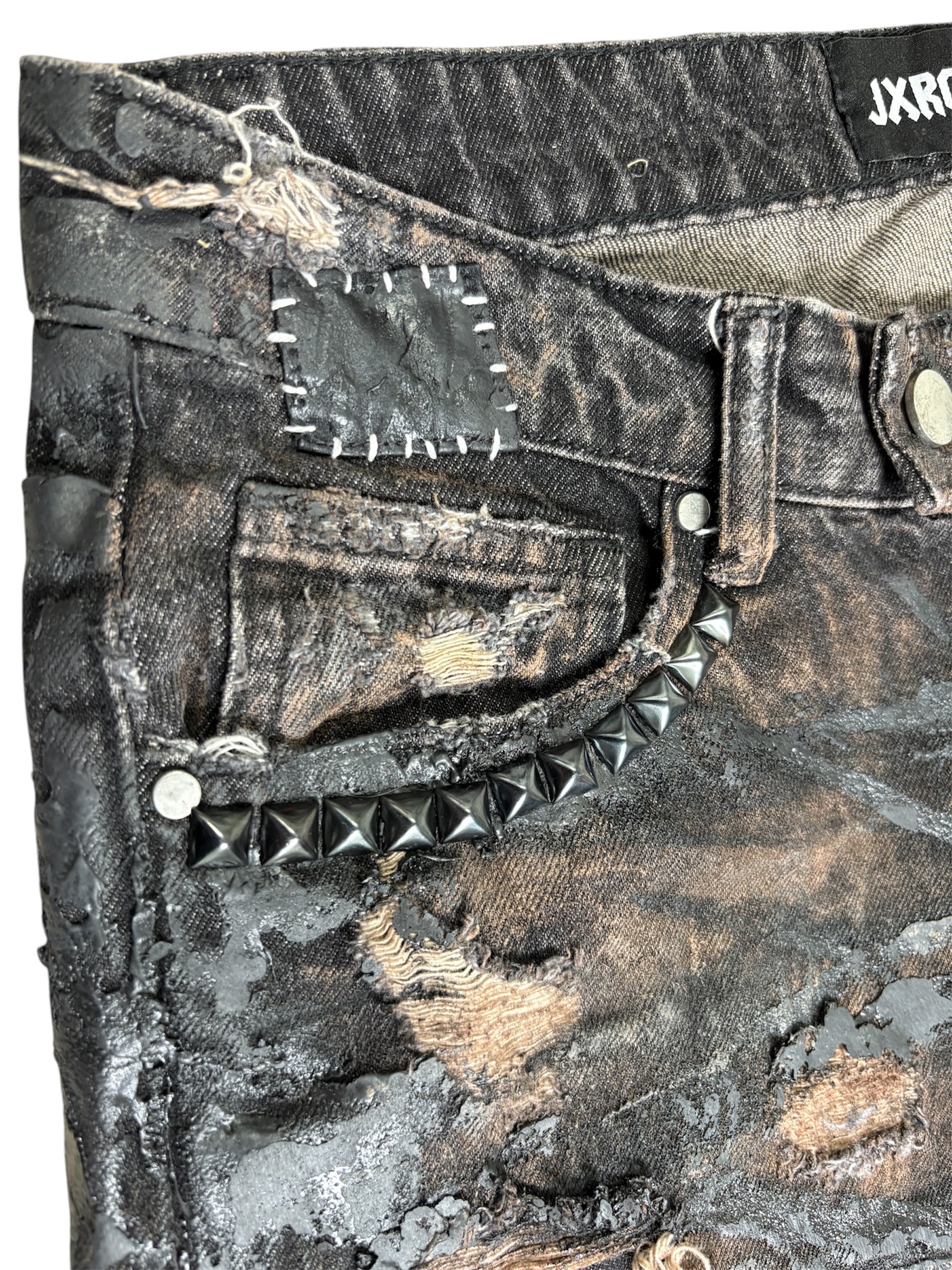 Moto Waxed & Patched Denim