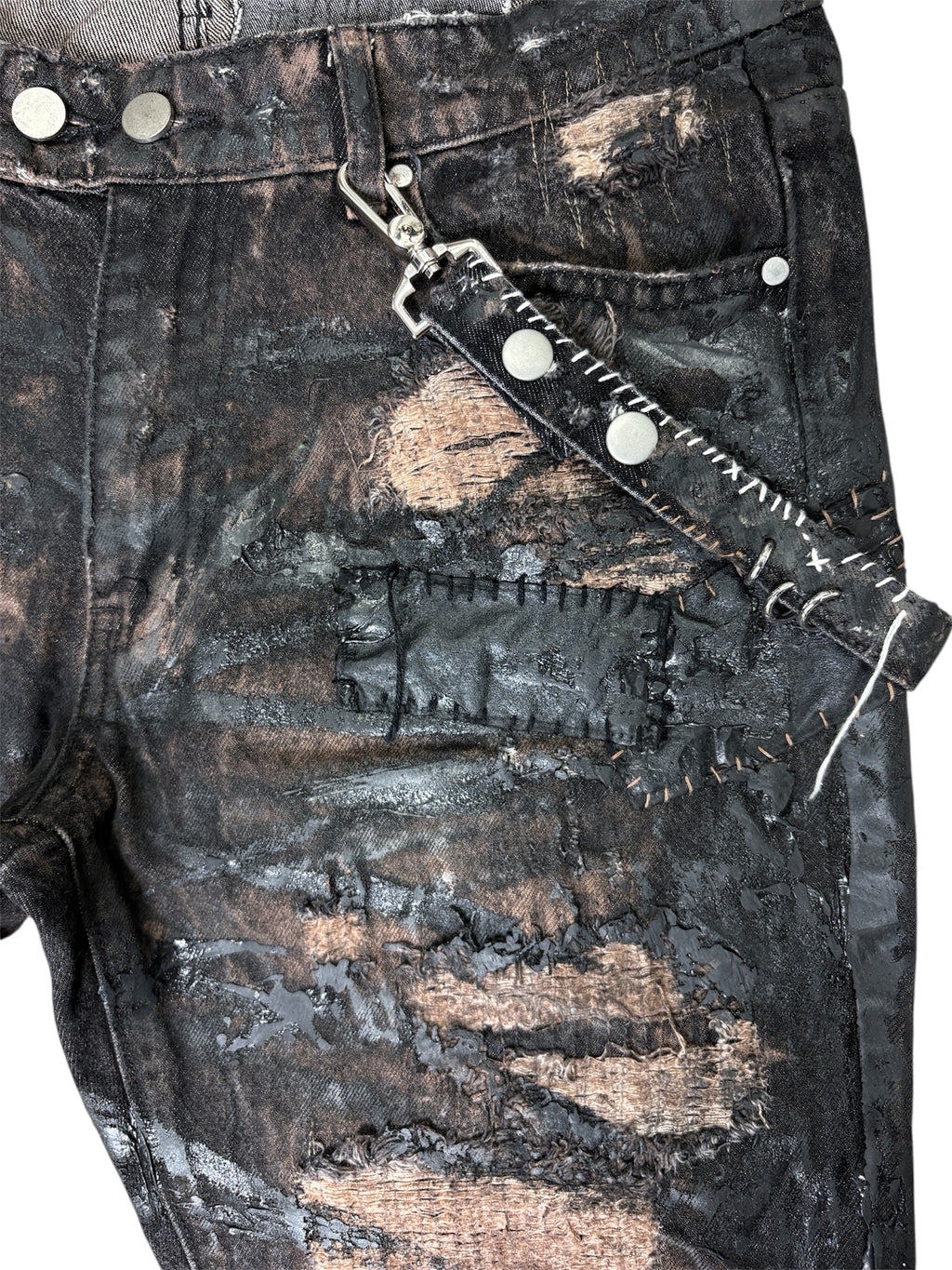 Moto Waxed & Patched Denim