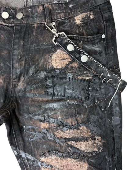 MOTO WAXED DENIM